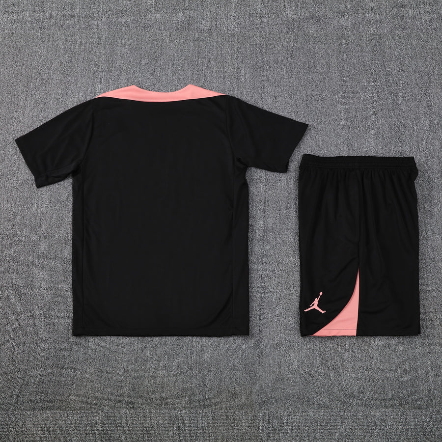 Kit Shirt + Shorts PSG Black/Pink Training 25/26