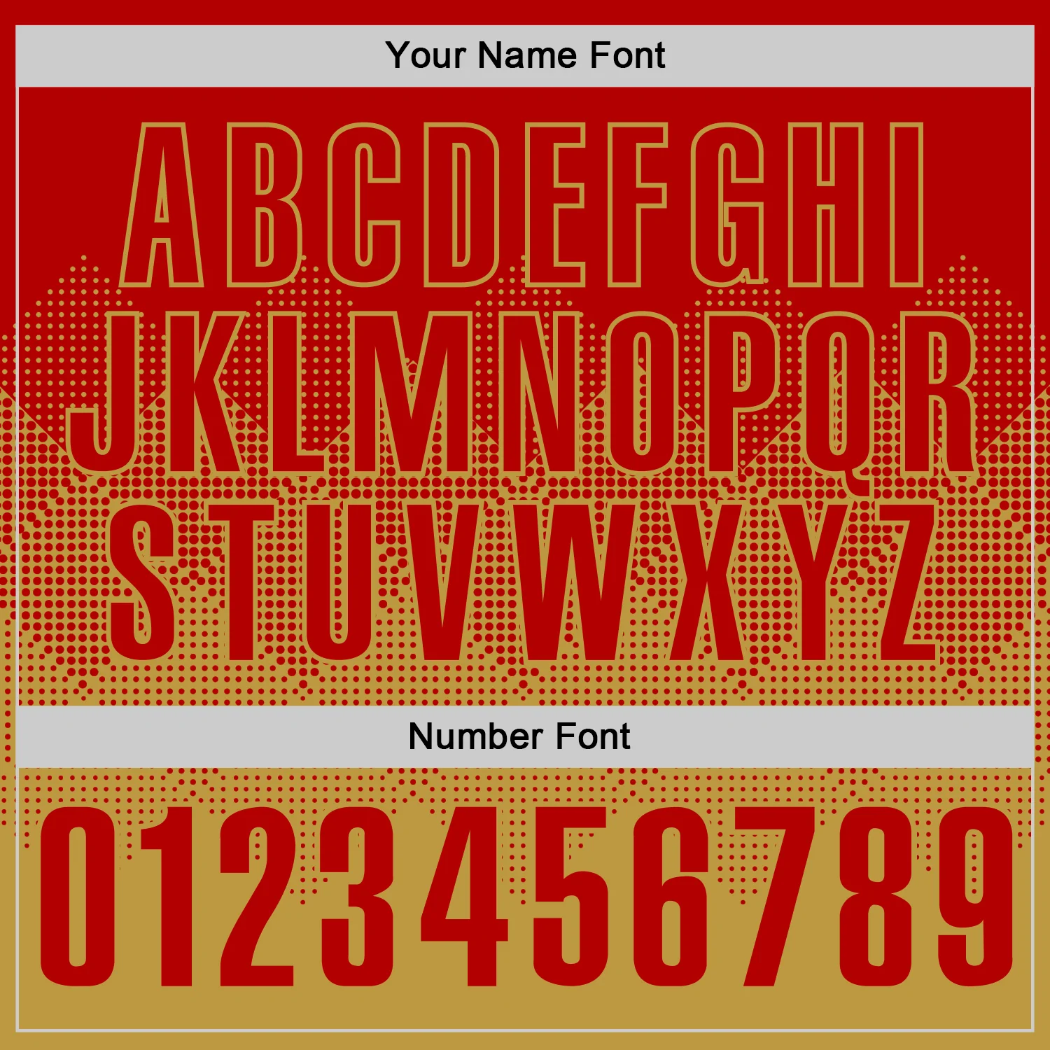 Custom Red Old Gold 3D Gradient Square Shape Performance Polo Shirt