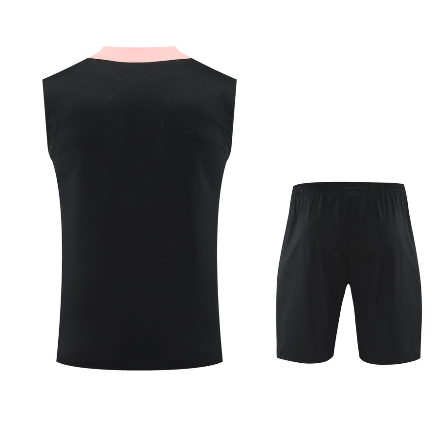 Kit Tank Top + Shorts PSG Black/Pink Training 25/26