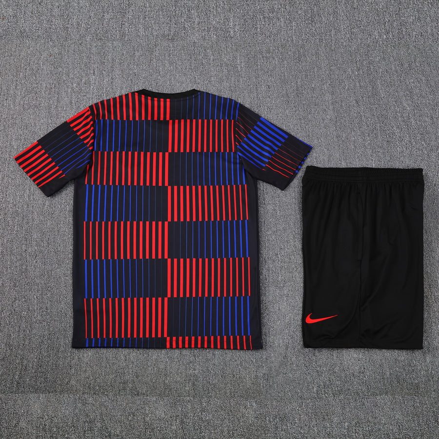 Kit Shirt + Shorts Barcelona Red/Blue/Black Training 25/26