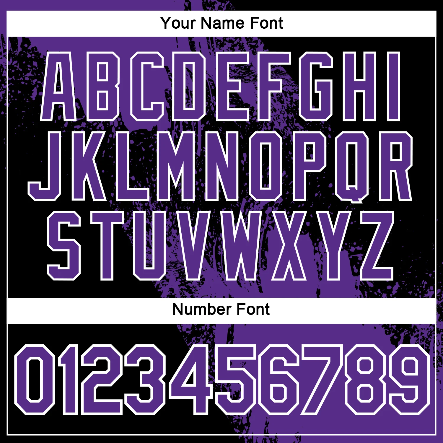 Custom Purple Black-White 3D Pattern Design Abstract Brush Stroke Performance Polo Shirt