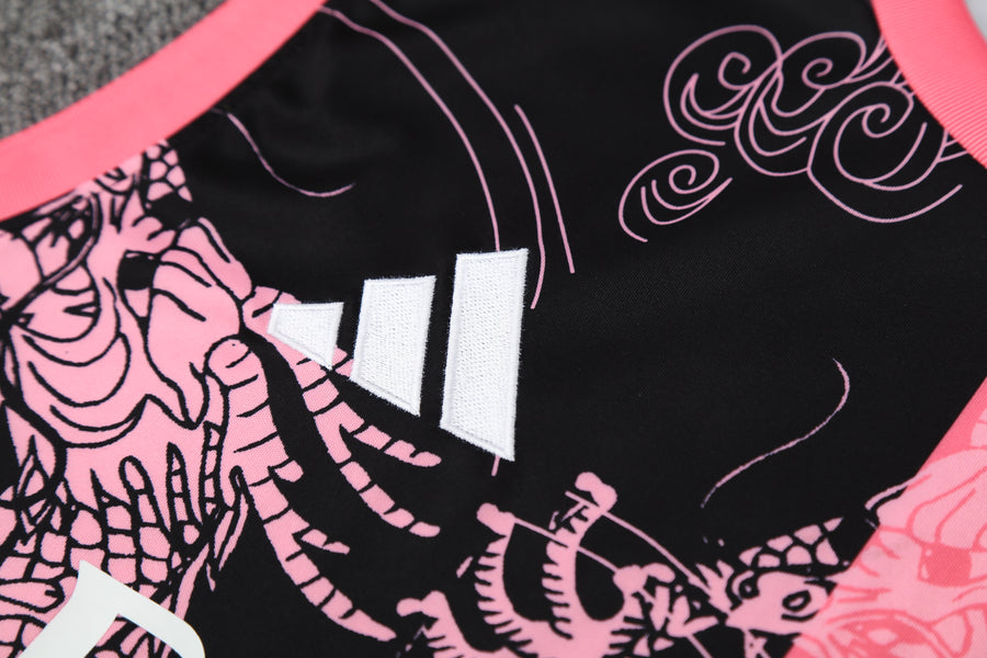 Kit Tank Top + Shorts Real Madrid Black/Pink Training 25/26