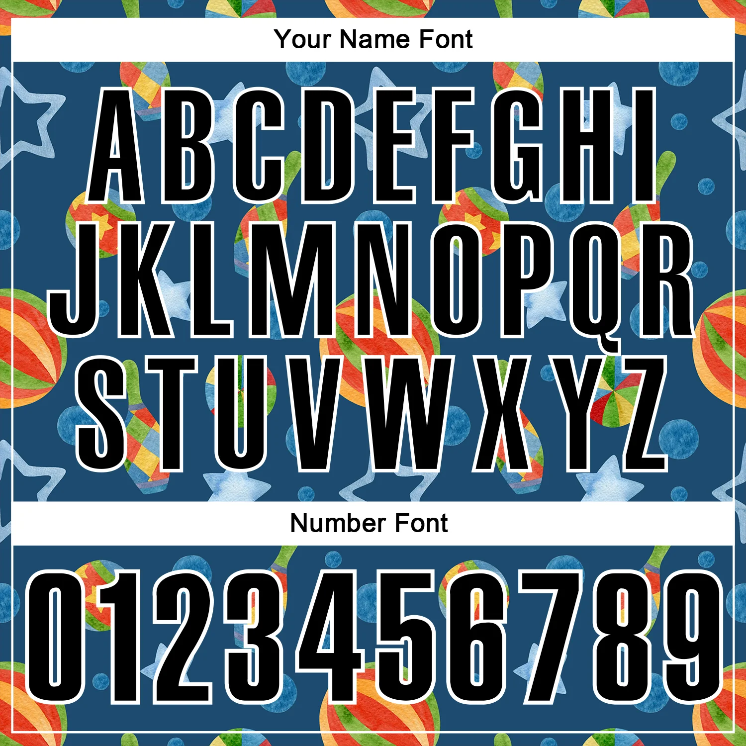 Custom Navy Black-White 3D Bowling Watercolor Performance Polo Shirt