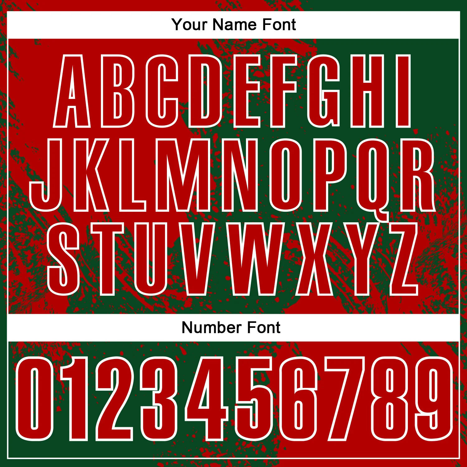 Custom Red Green-White 3D Pattern Design Abstract Brush Stroke Performance Polo Shirt