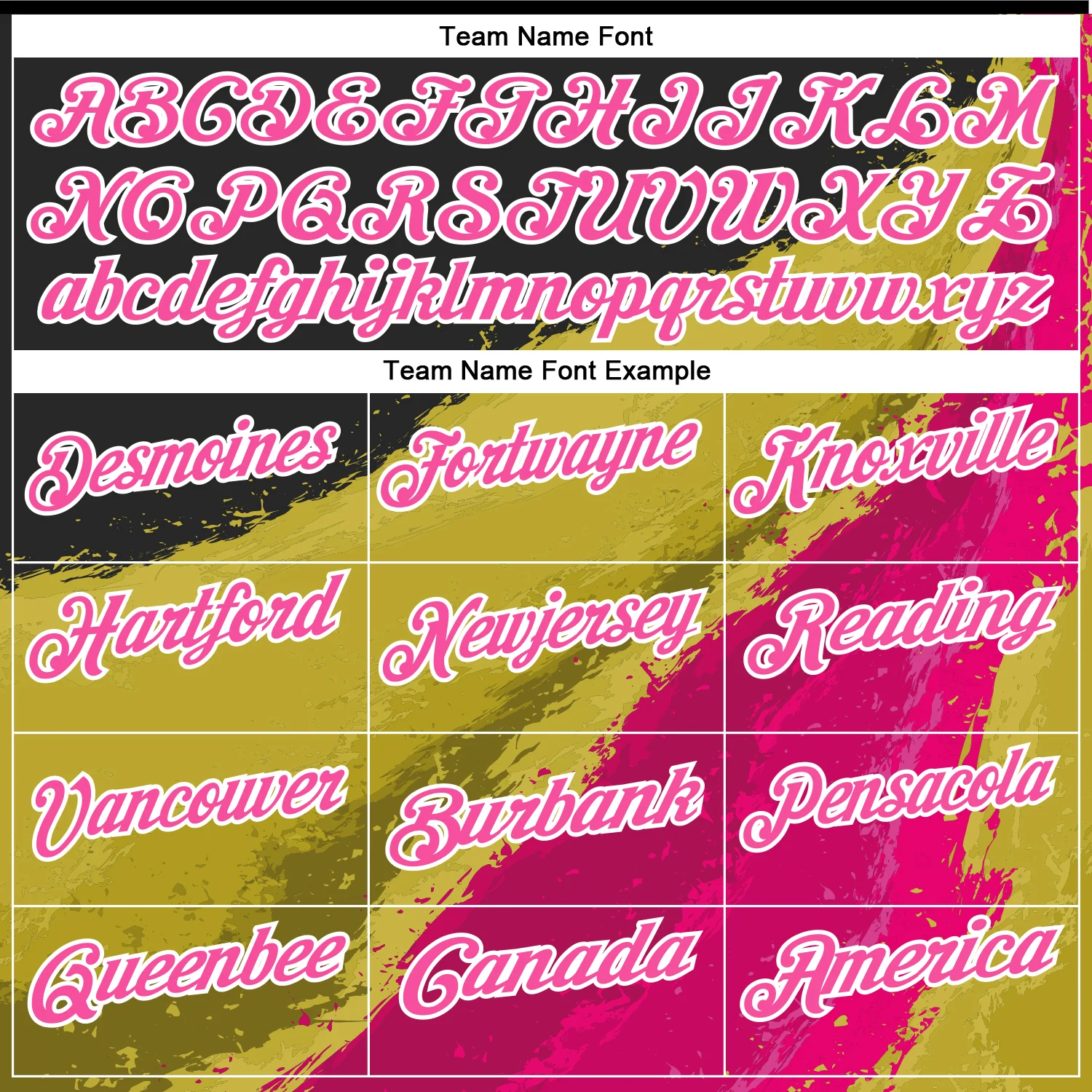 Custom Black Pink-Old Gold 3D Bowling Splash Ink Performance Polo Shirt