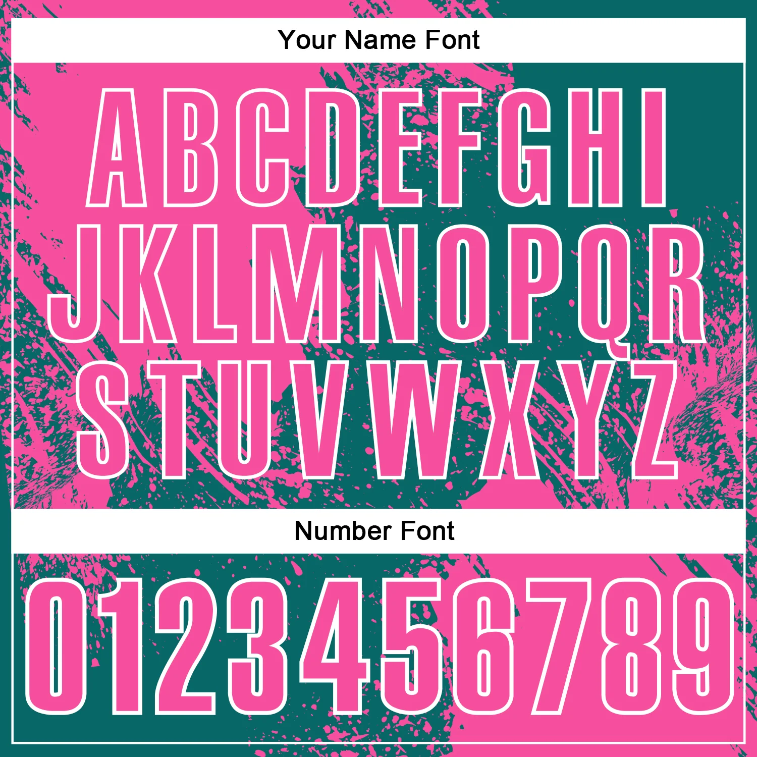 Custom Pink Teal-White 3D Pattern Design Abstract Brush Stroke Performance Polo Shirt