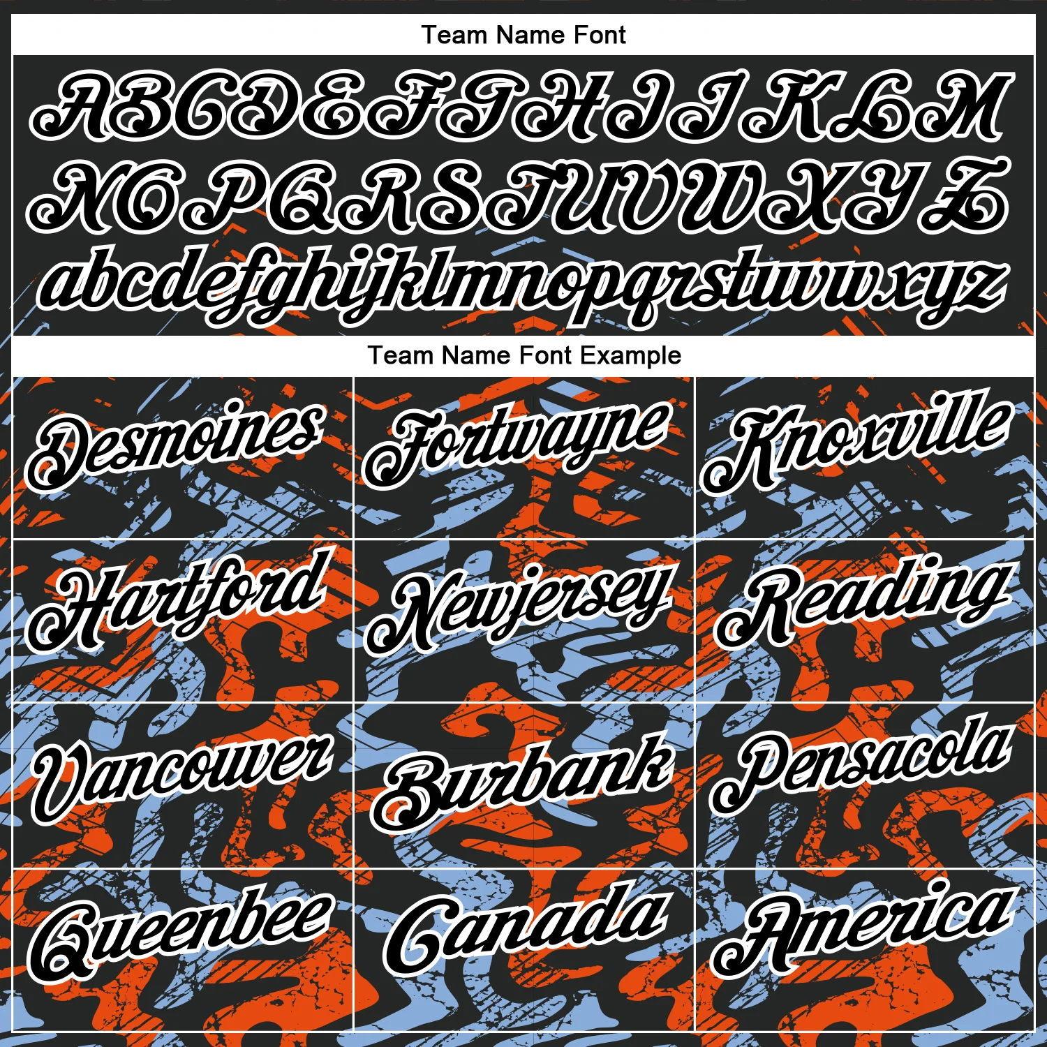 Custom Black Light Blue-Orange 3D Bowling Abstract Grunge Art Performance Polo Shirt