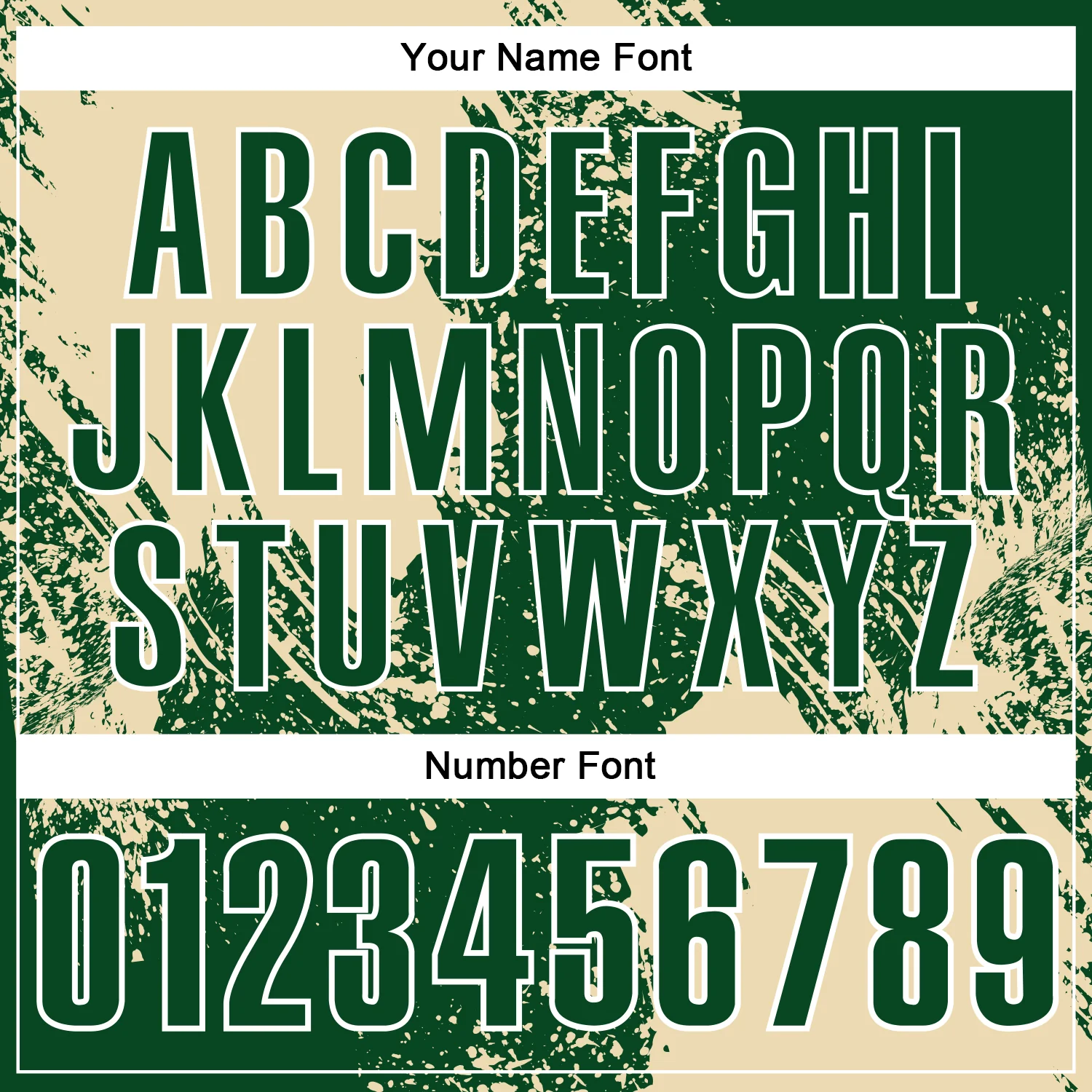 Custom Cream Green-White 3D Pattern Design Abstract Brush Stroke Performance Polo Shirt