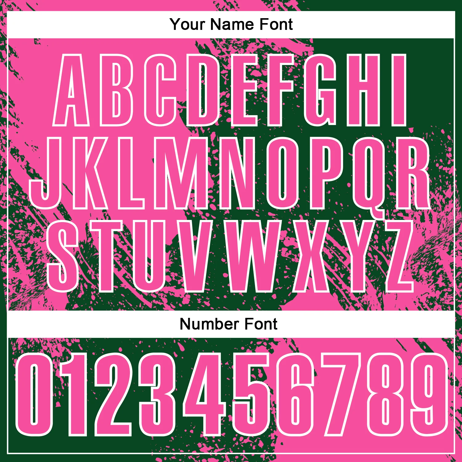 Custom Pink Green-White 3D Pattern Design Abstract Brush Stroke Performance Polo Shirt