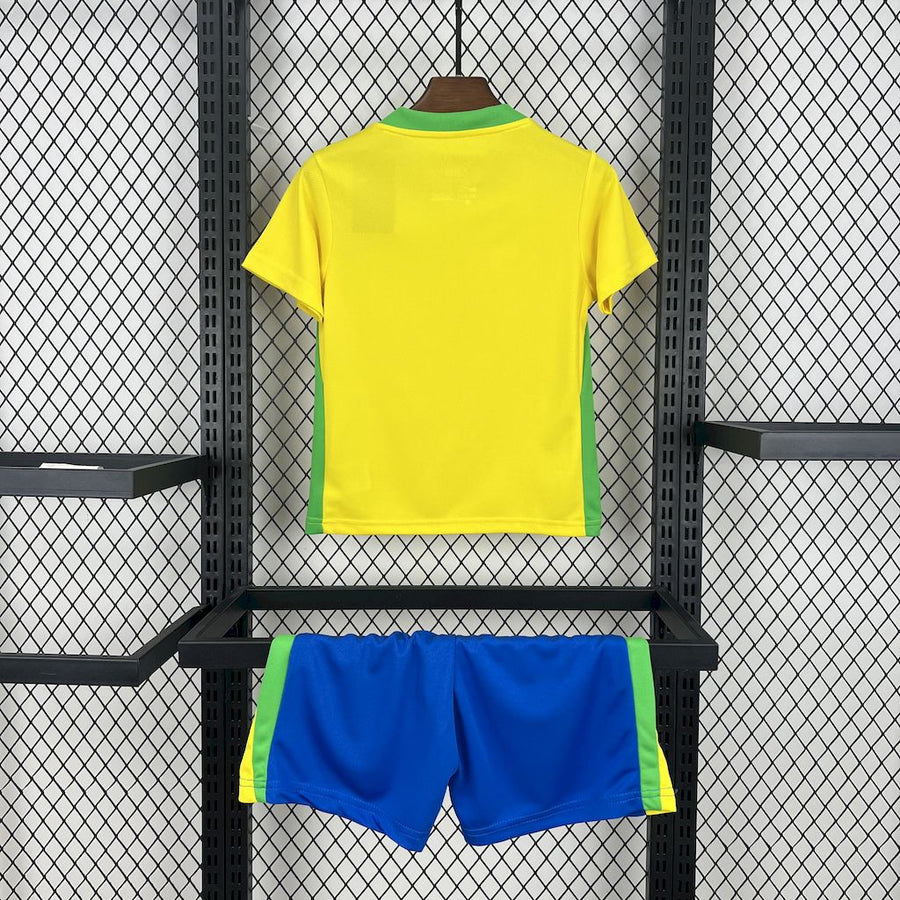 Brazil Home 2025 Kit Kids (Women s Team)