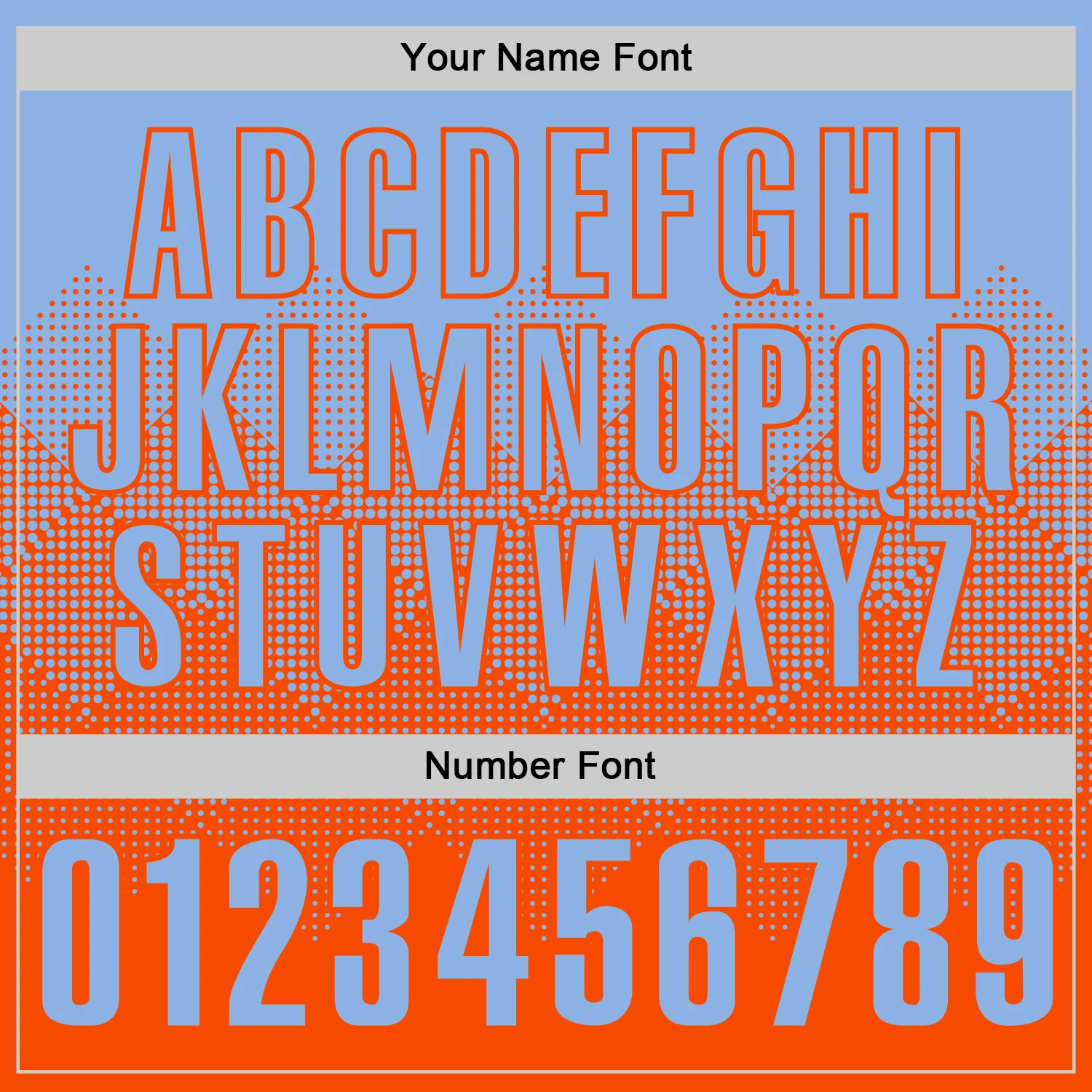 Custom Light Blue Orange 3D Gradient Square Shape Performance Polo Shirt