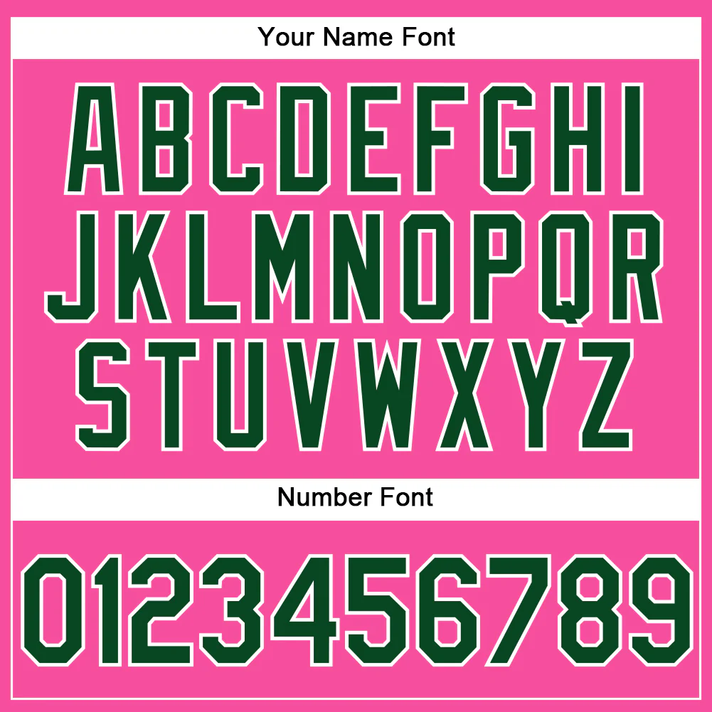 Custom Pink Green-White Performance Vapor Golf Polo Shirt