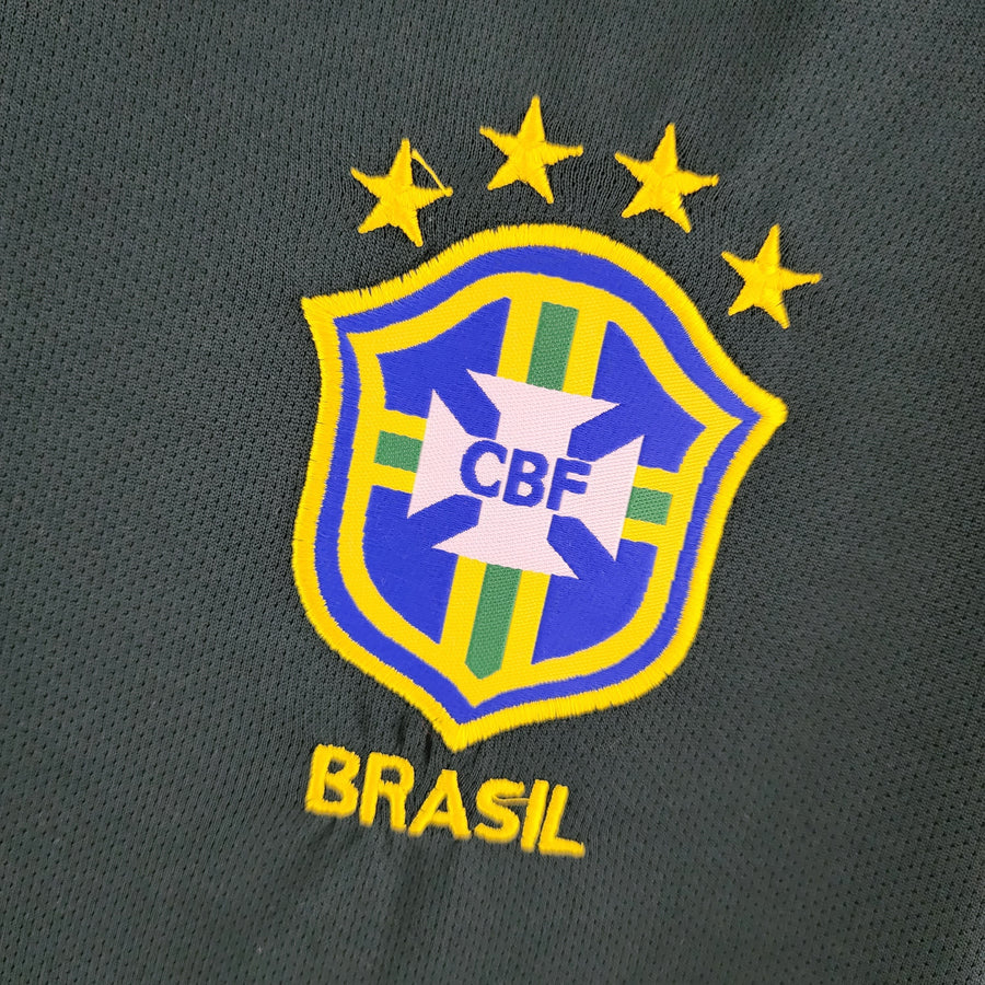 Brazil Goalkeeper Home Jersey 1998 Retro