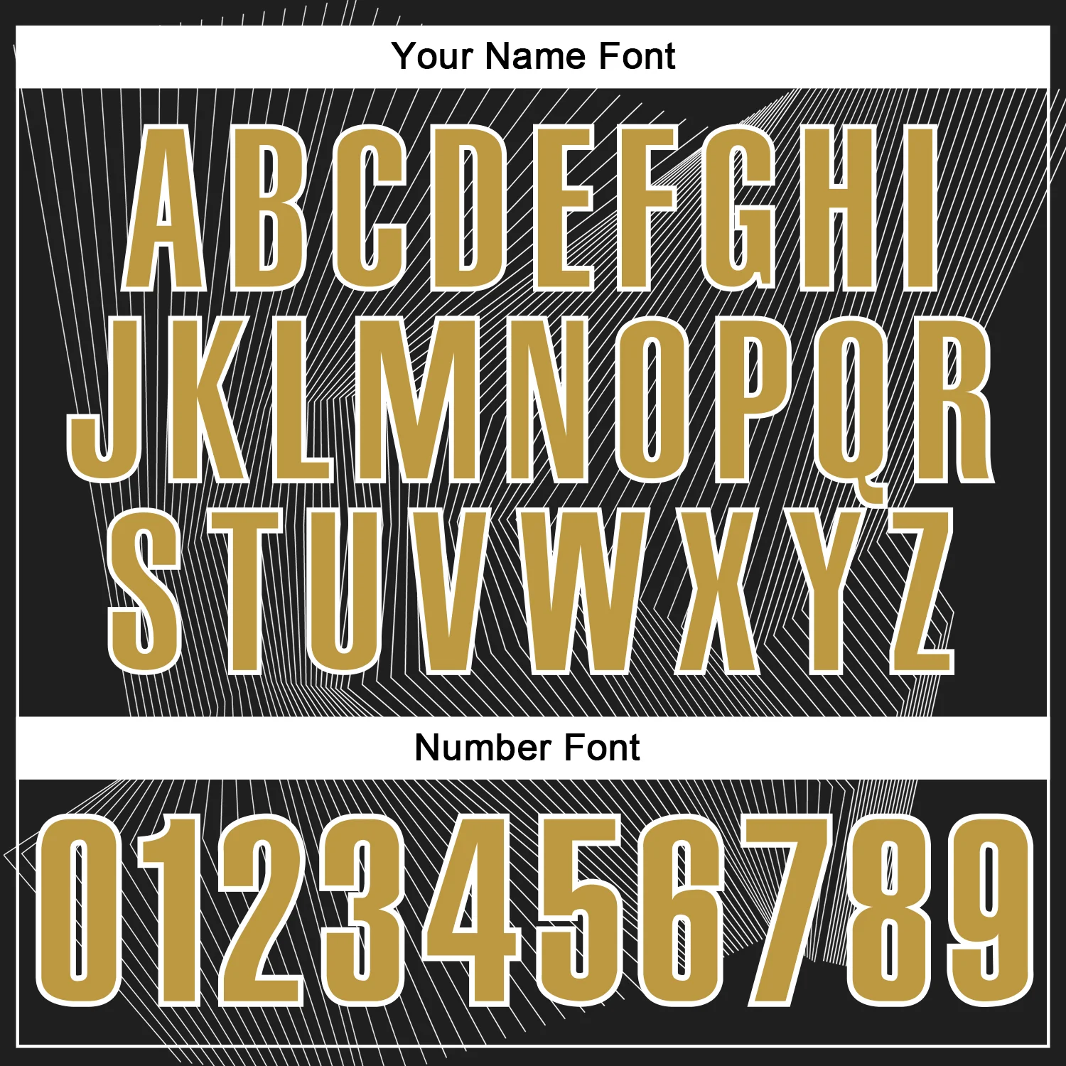 Custom Black Old Gold-White 3D Bowling Line Performance Polo Shirt