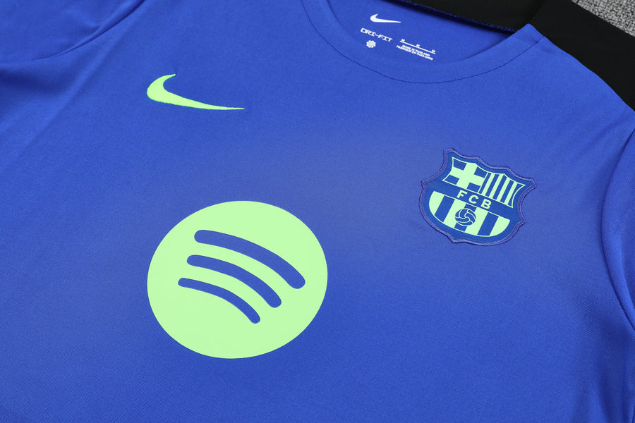 Kit Shirt + Shorts Barcelona Blue/Black Training 25/26
