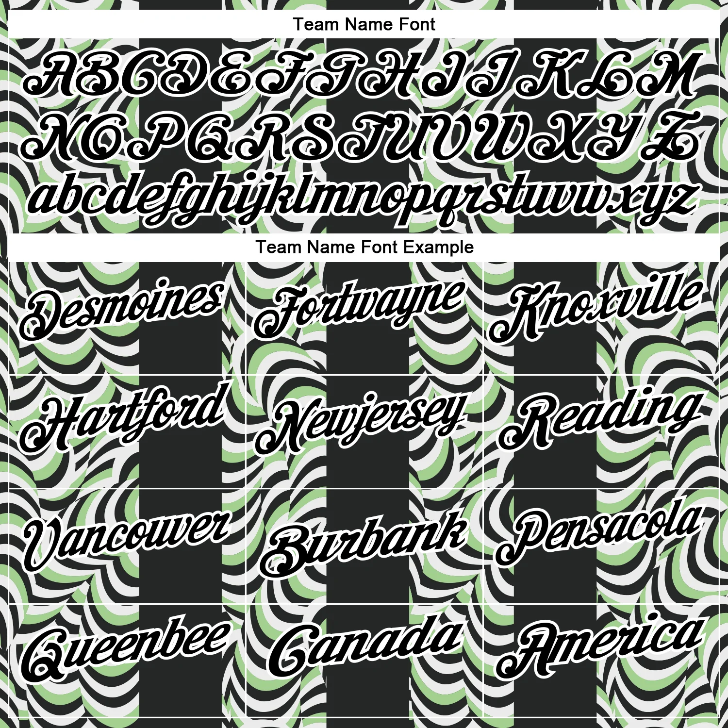 Custom Black Pea Green-White 3D Bowling Geometric Shape Performance Polo Shirt