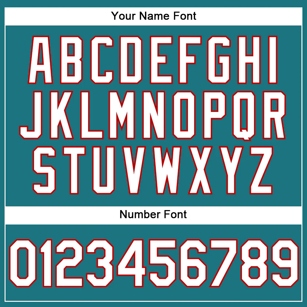 Custom Teal White-Red Performance Vapor Golf Polo Shirt