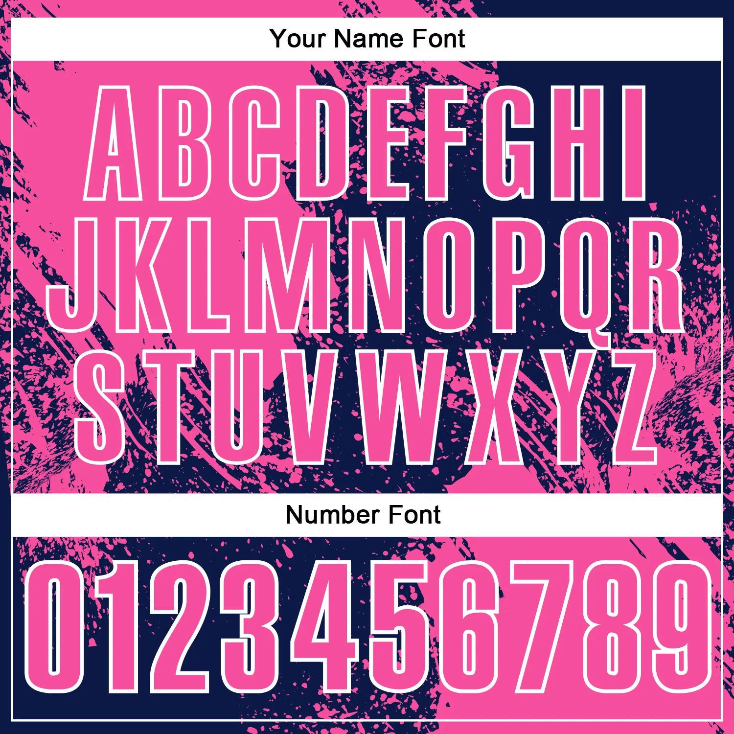 Custom Pink Navy-White 3D Pattern Design Abstract Brush Stroke Performance Polo Shirt