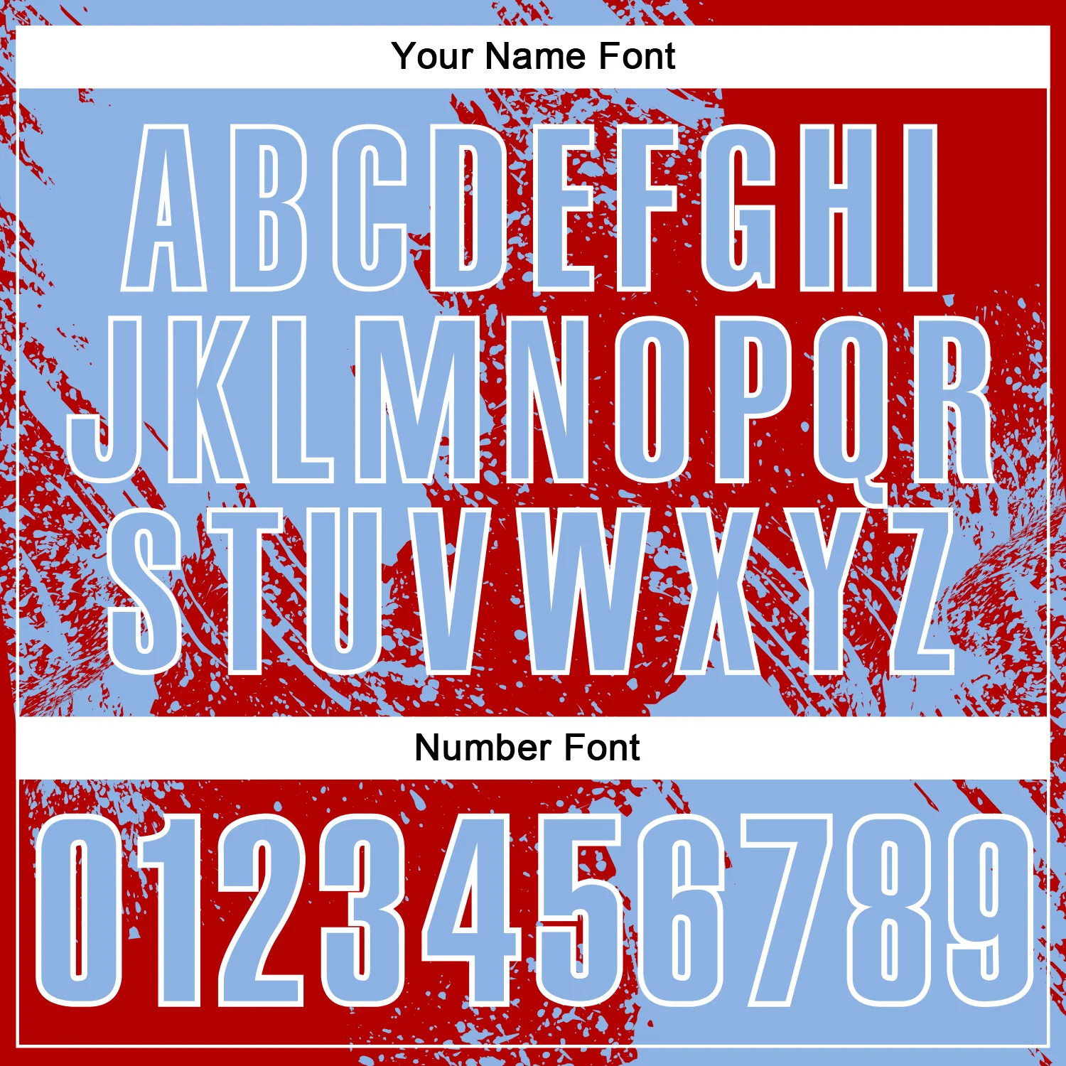 Custom Light Blue Red-White 3D Pattern Design Abstract Brush Stroke Performance Polo Shirt