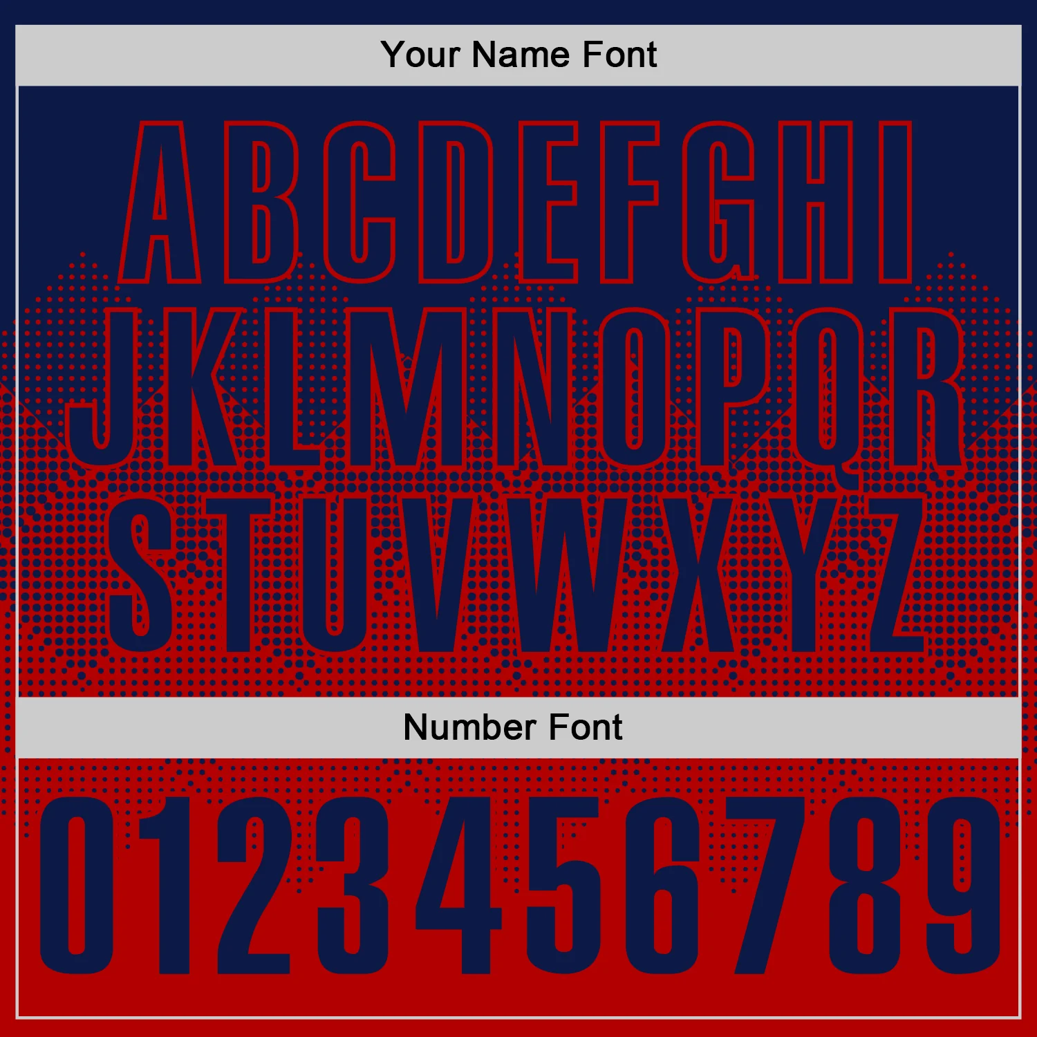 Custom Navy Red 3D Gradient Square Shape Performance Polo Shirt