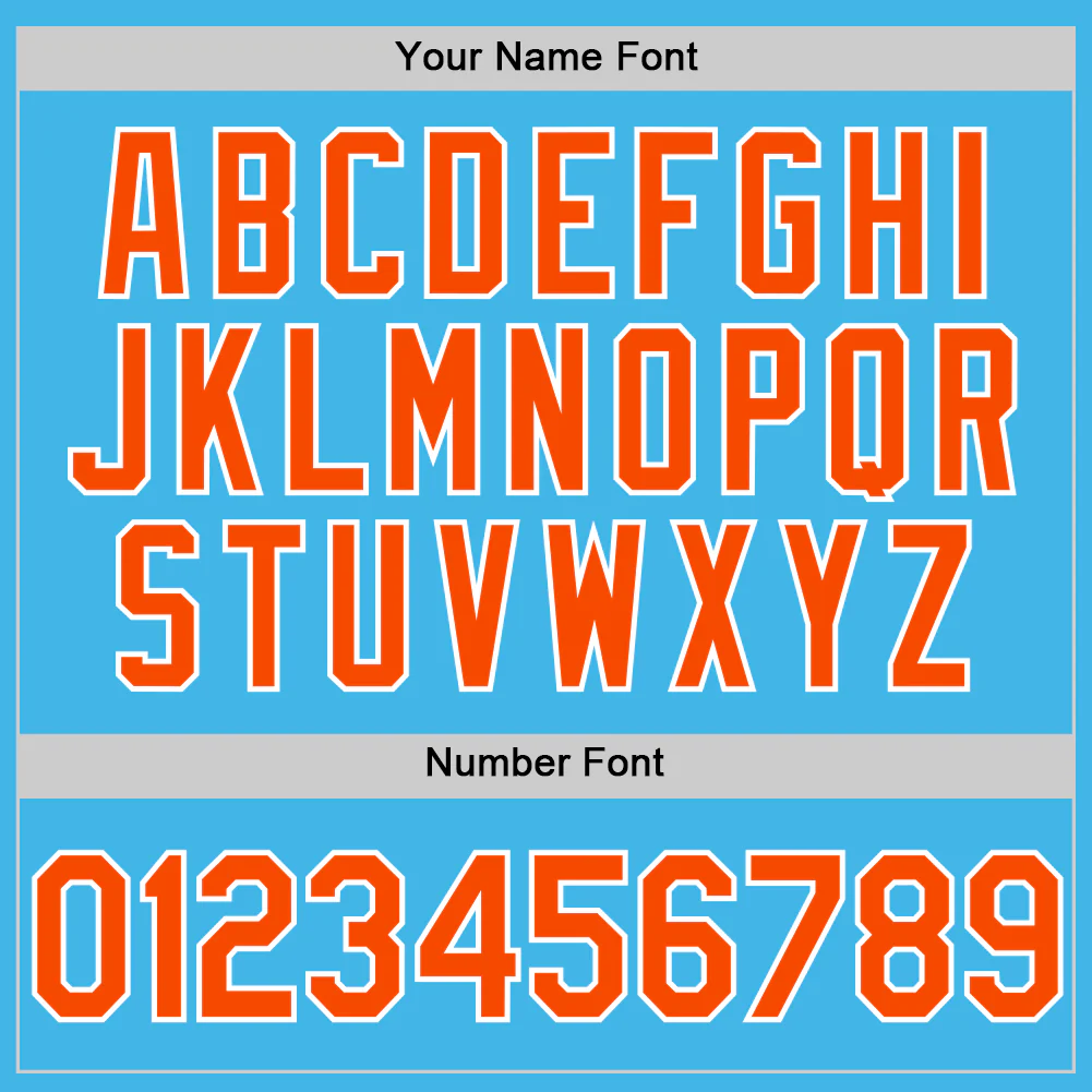 Custom Sky Blue Orange-White Performance Vapor Golf Polo Shirt