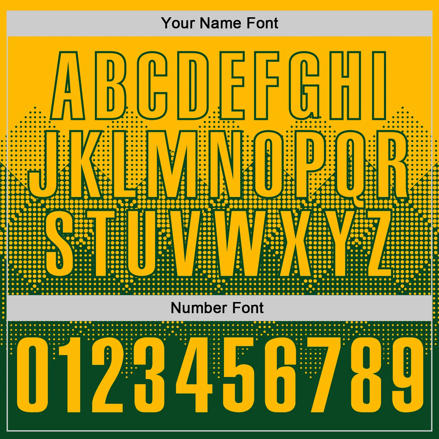 Custom Gold Green 3D Gradient Square Shape Performance Polo Shirt