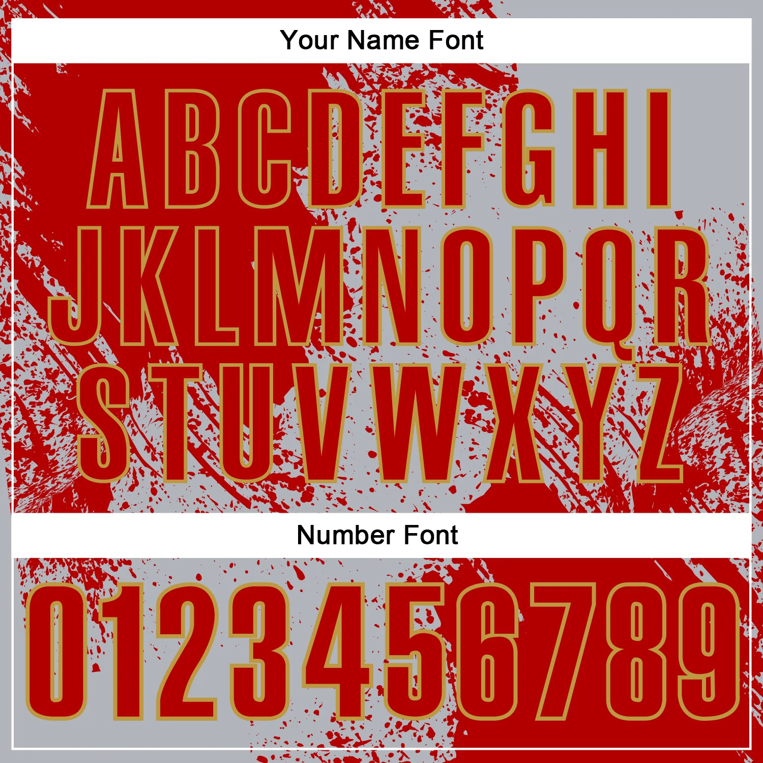 Custom Red Gray-Old Gold 3D Pattern Design Abstract Brush Stroke Performance Polo Shirt