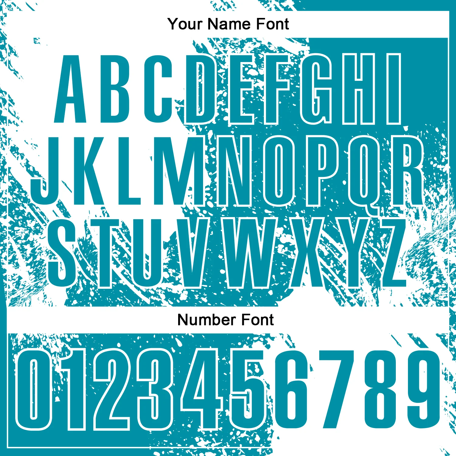 Custom White Teal 3D Pattern Design Abstract Brush Stroke Performance Polo Shirt