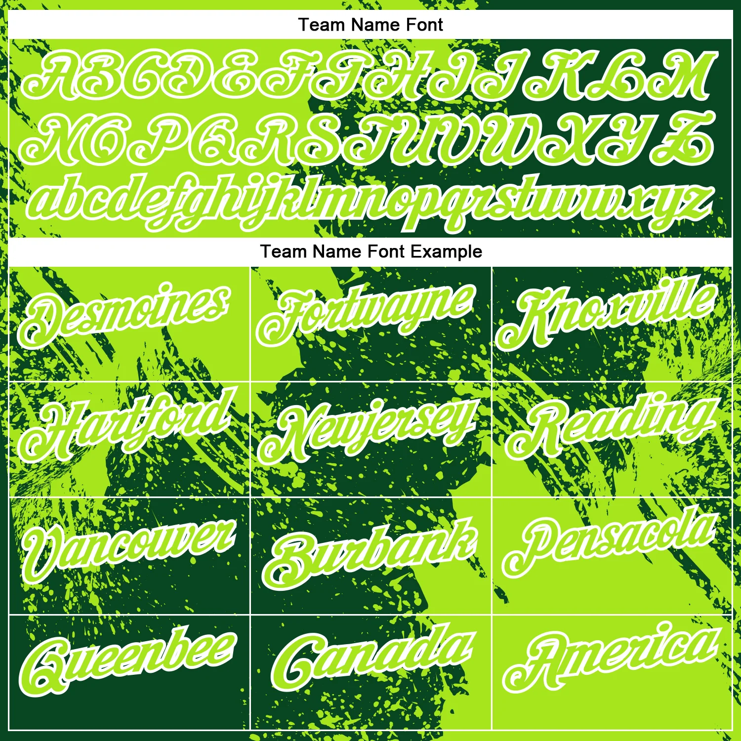 Custom Neon Green Green-White 3D Pattern Design Abstract Brush Stroke Performance Polo Shirt