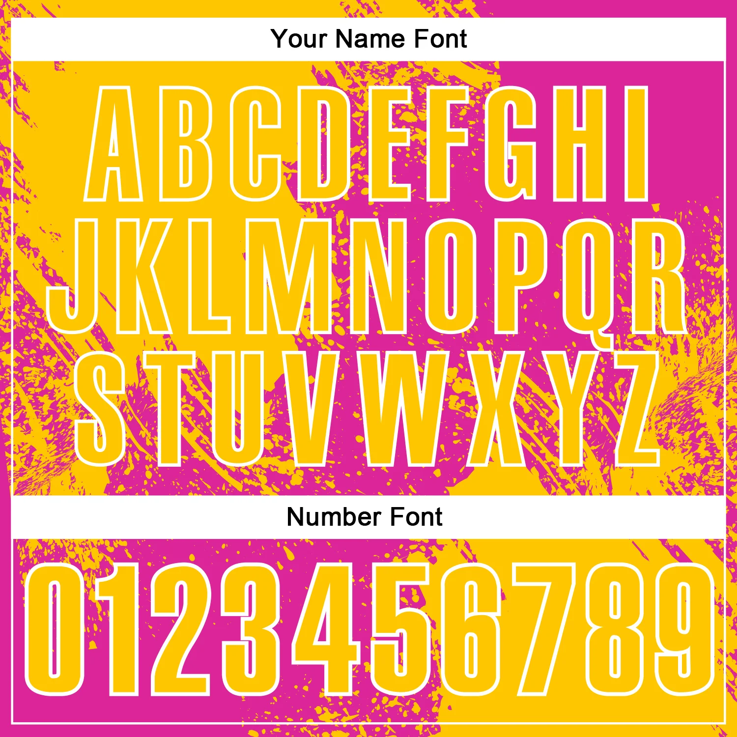 Custom Yellow Deep Pink-White 3D Pattern Design Abstract Brush Stroke Performance Polo Shirt