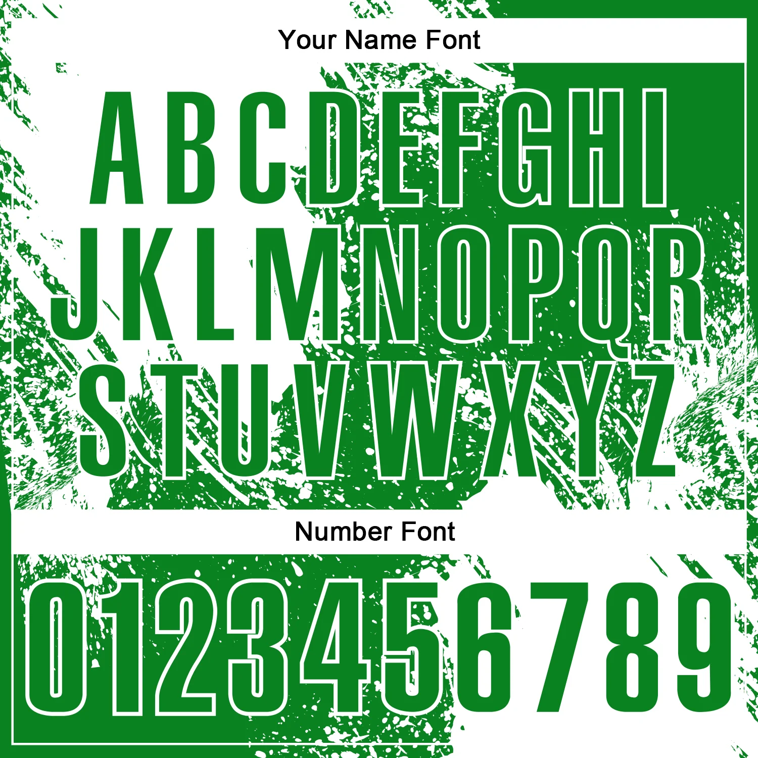 Custom White Grass Green 3D Pattern Design Abstract Brush Stroke Performance Polo Shirt