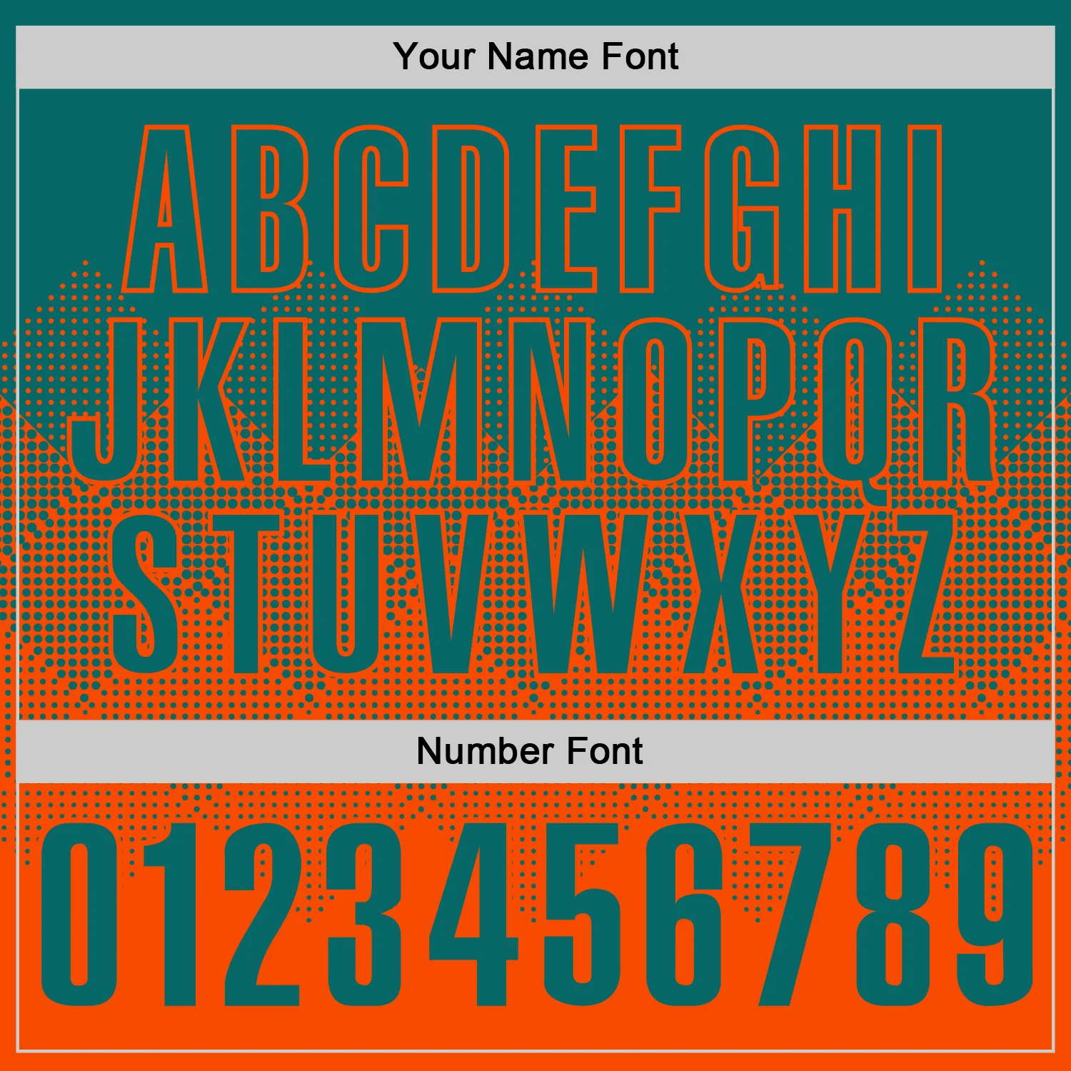 Custom Teal Orange 3D Gradient Square Shape Performance Polo Shirt