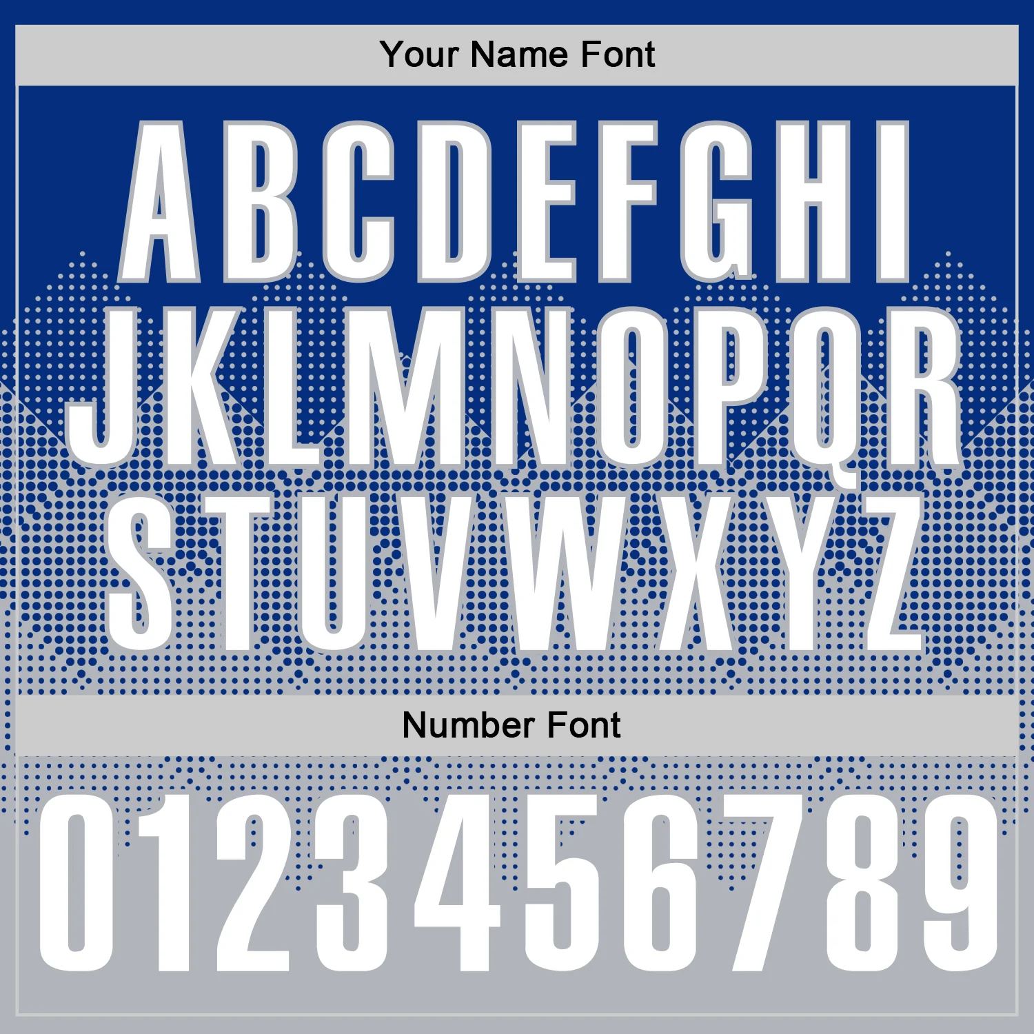 Custom Royal White-Gray 3D Gradient Square Shape Performance Polo Shirt