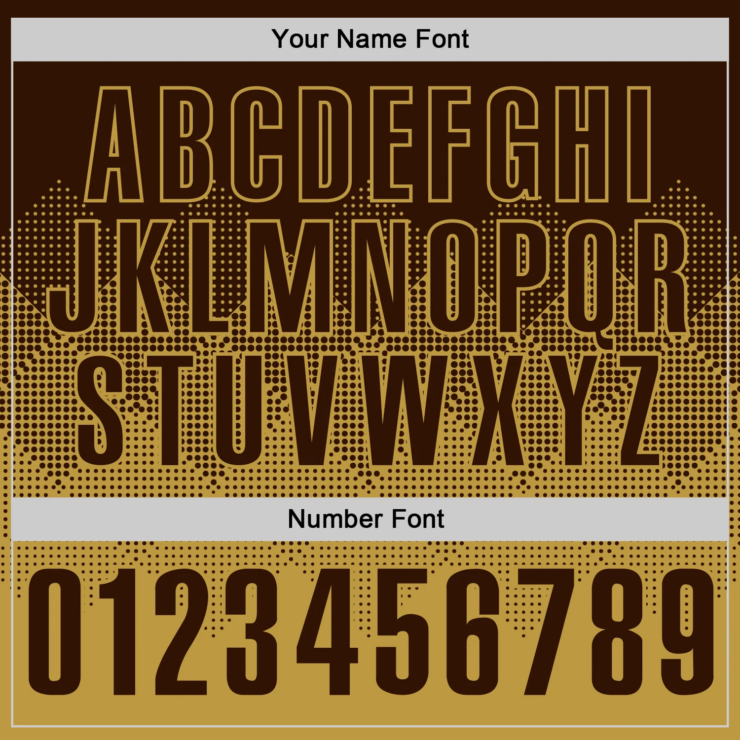 Custom Brown Old Gold 3D Gradient Square Shape Performance Polo Shirt