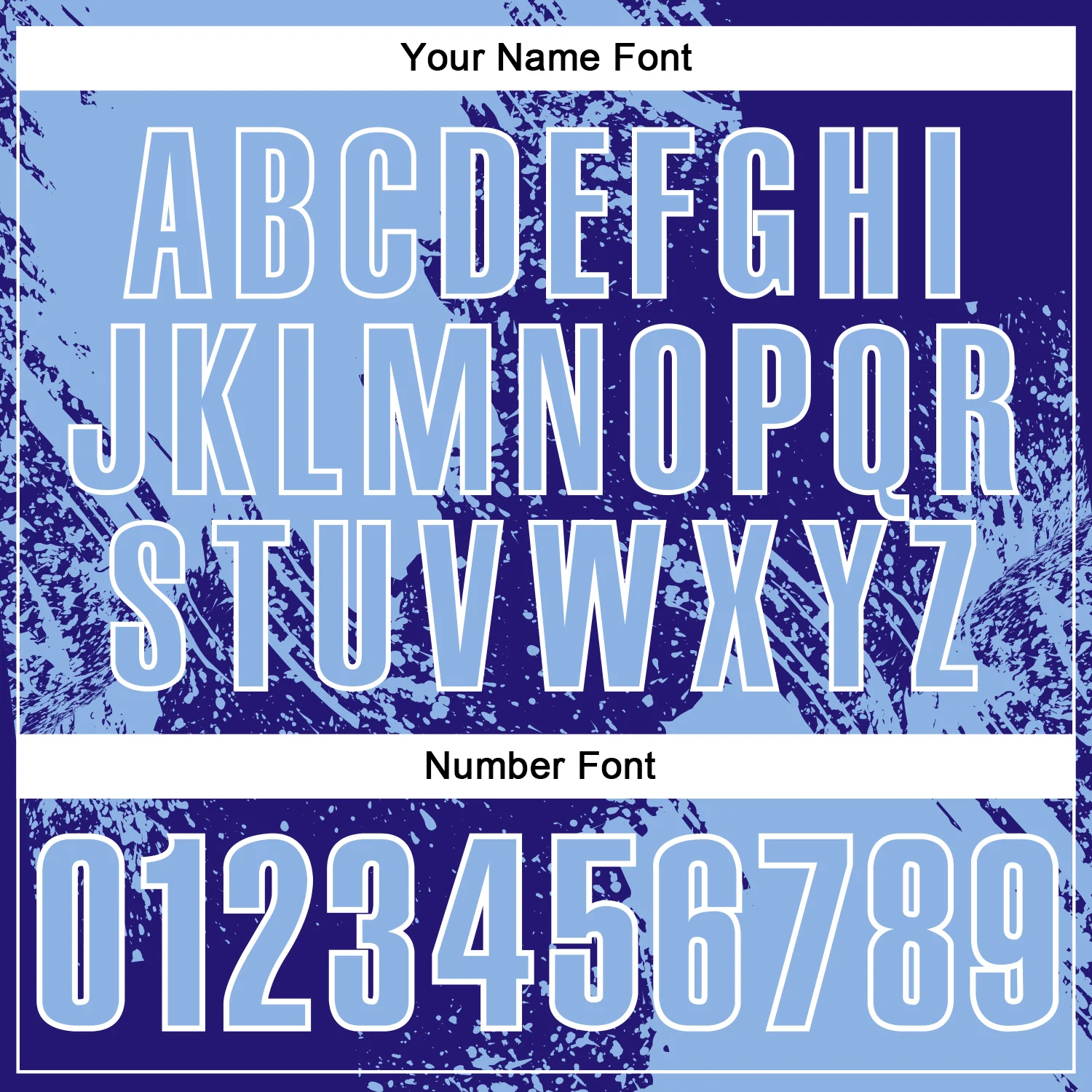 Custom Light Blue Dark Purple-White 3D Pattern Design Abstract Brush Stroke Performance Polo Shirt