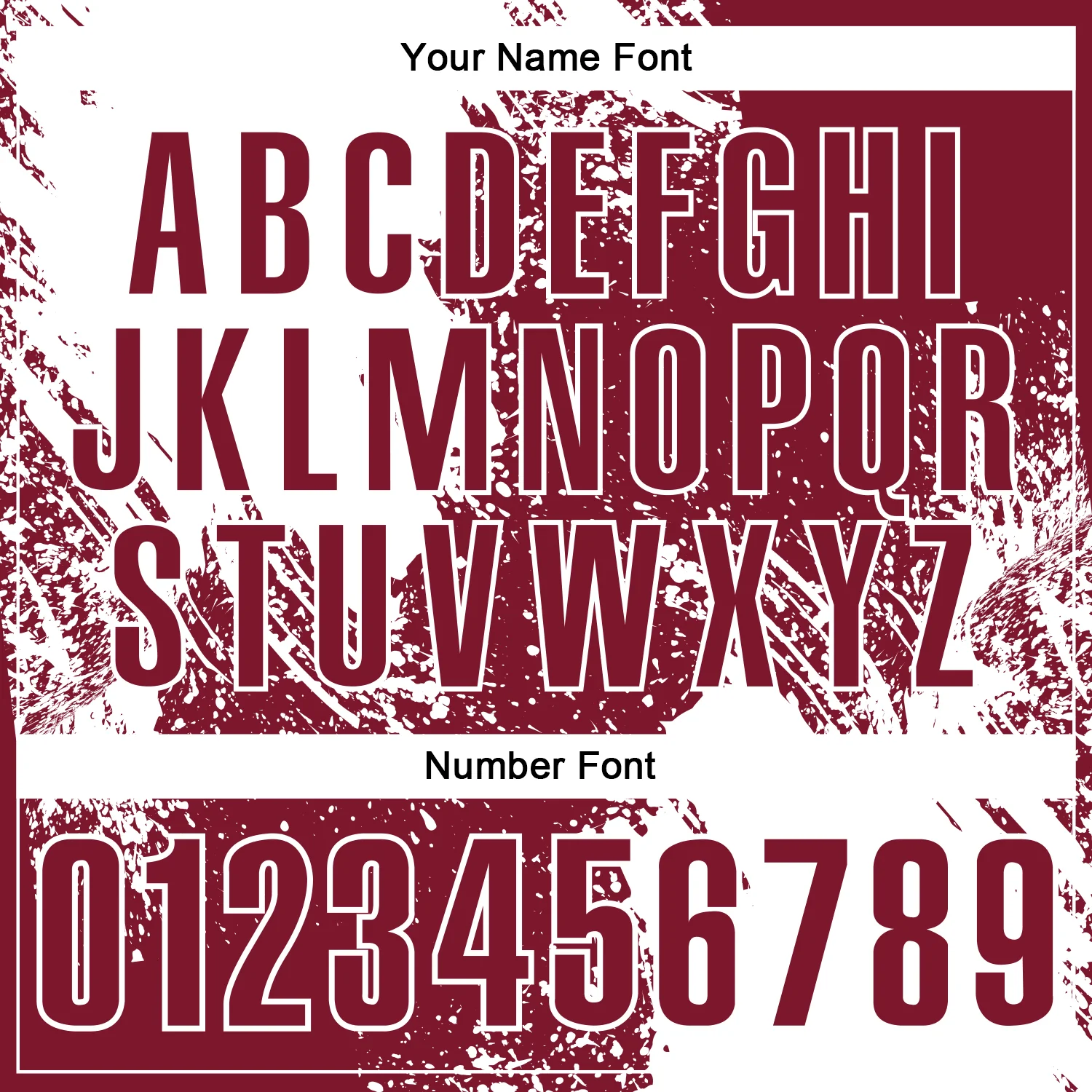 Custom White Crimson 3D Pattern Design Abstract Brush Stroke Performance Polo Shirt