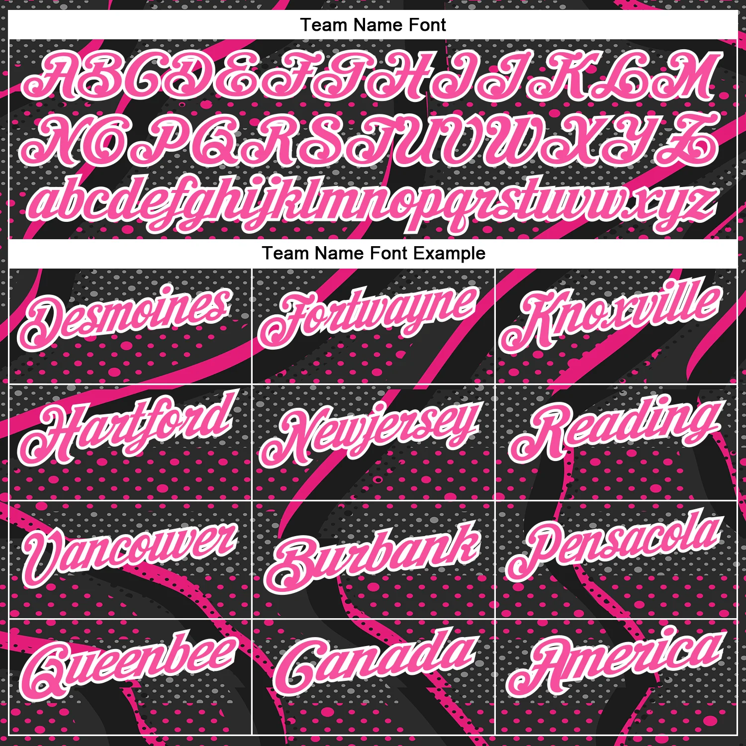 Custom Black Pink-Hot Pink 3D Bowling Dot Performance Polo Shirt