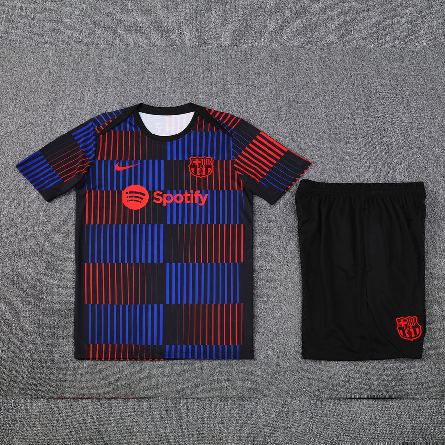 Kit Shirt + Shorts Barcelona Red/Blue/Black Training 25/26