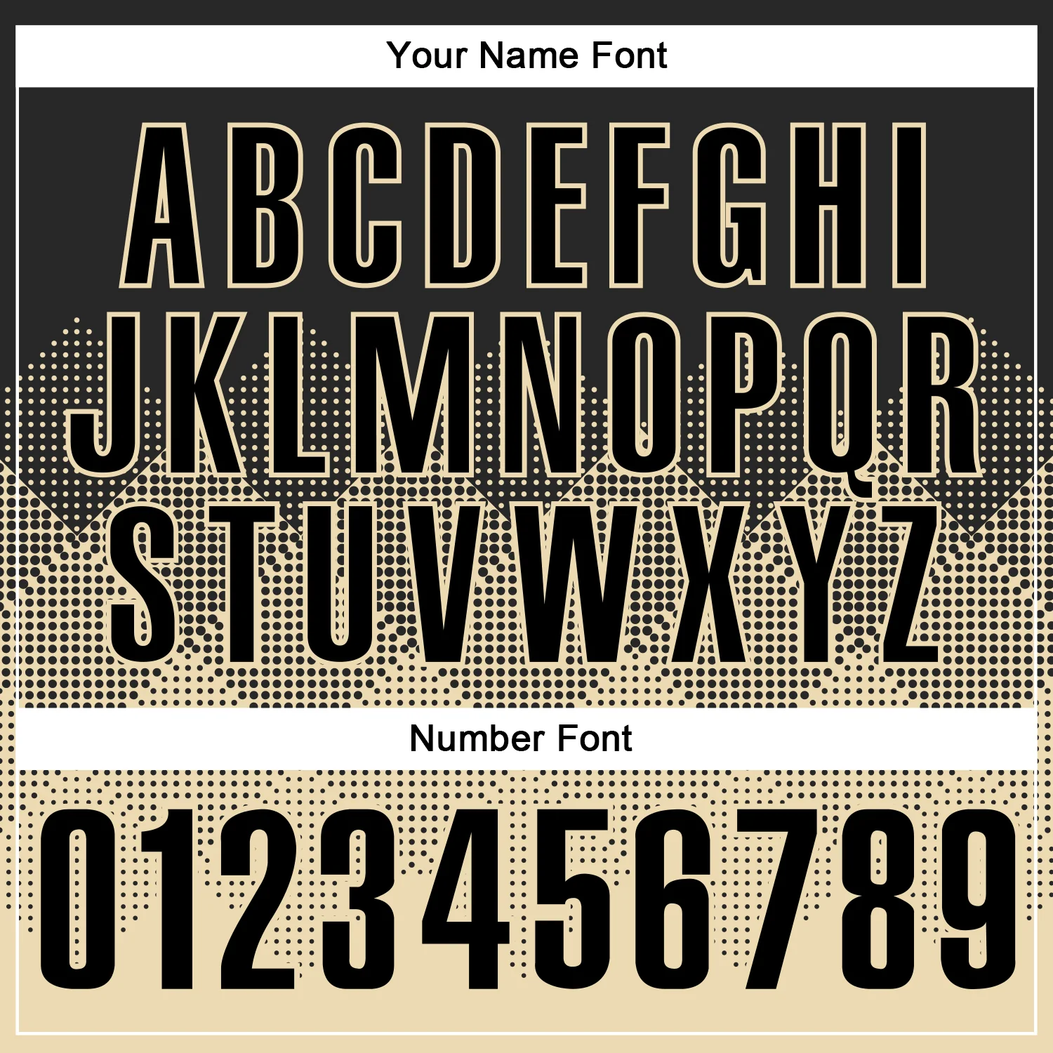 Custom Black Cream 3D Pattern Design Gradient Square Shape Performance Polo Shirt