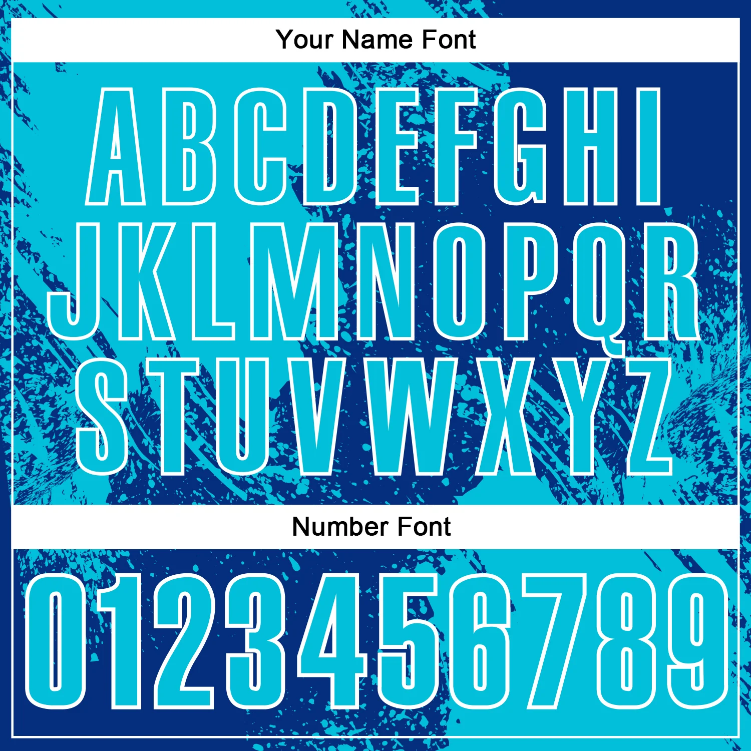 Custom Lakes Blue Royal-White 3D Pattern Design Abstract Brush Stroke Performance Polo Shirt