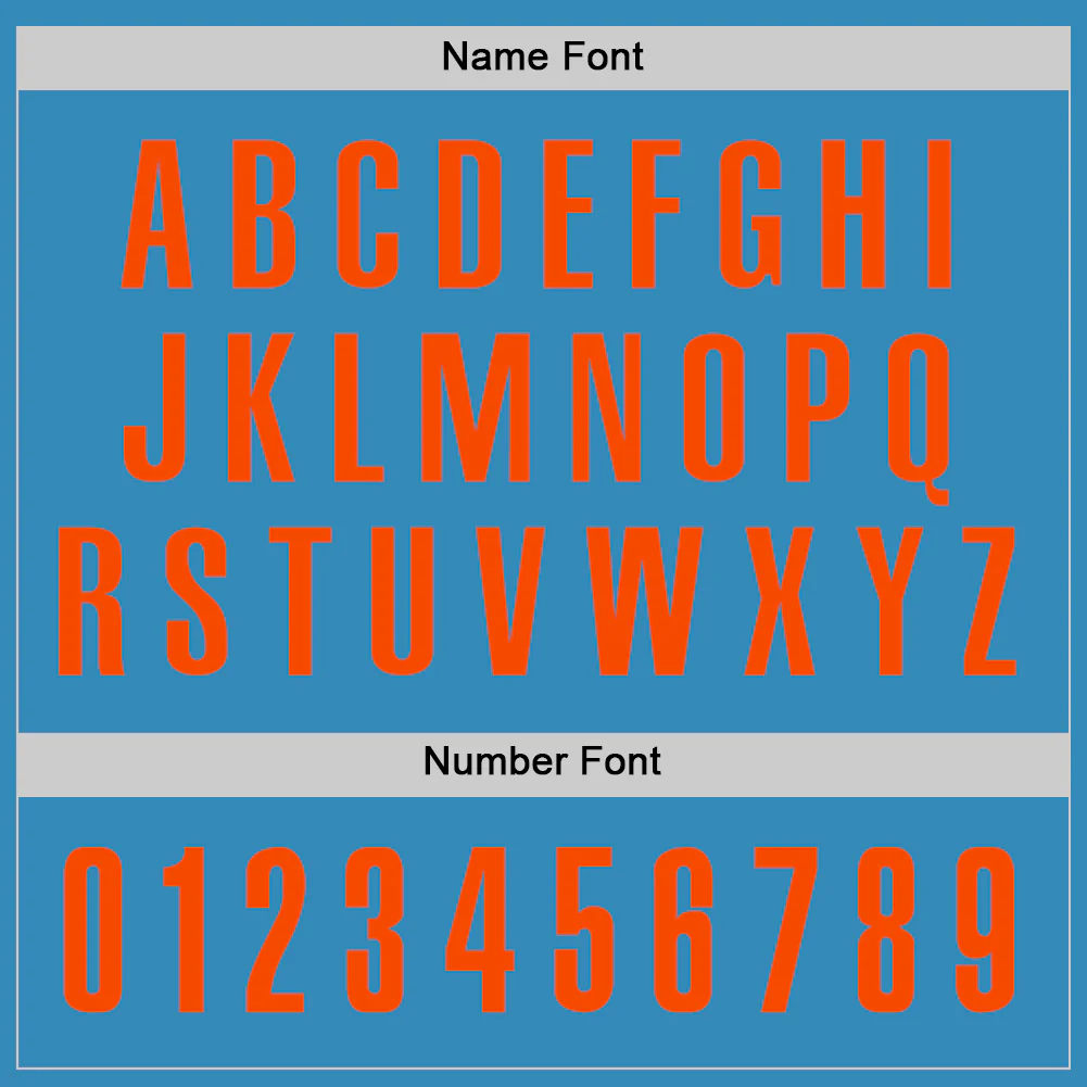 Custom Panther Blue Orange Performance Golf Polo Shirt