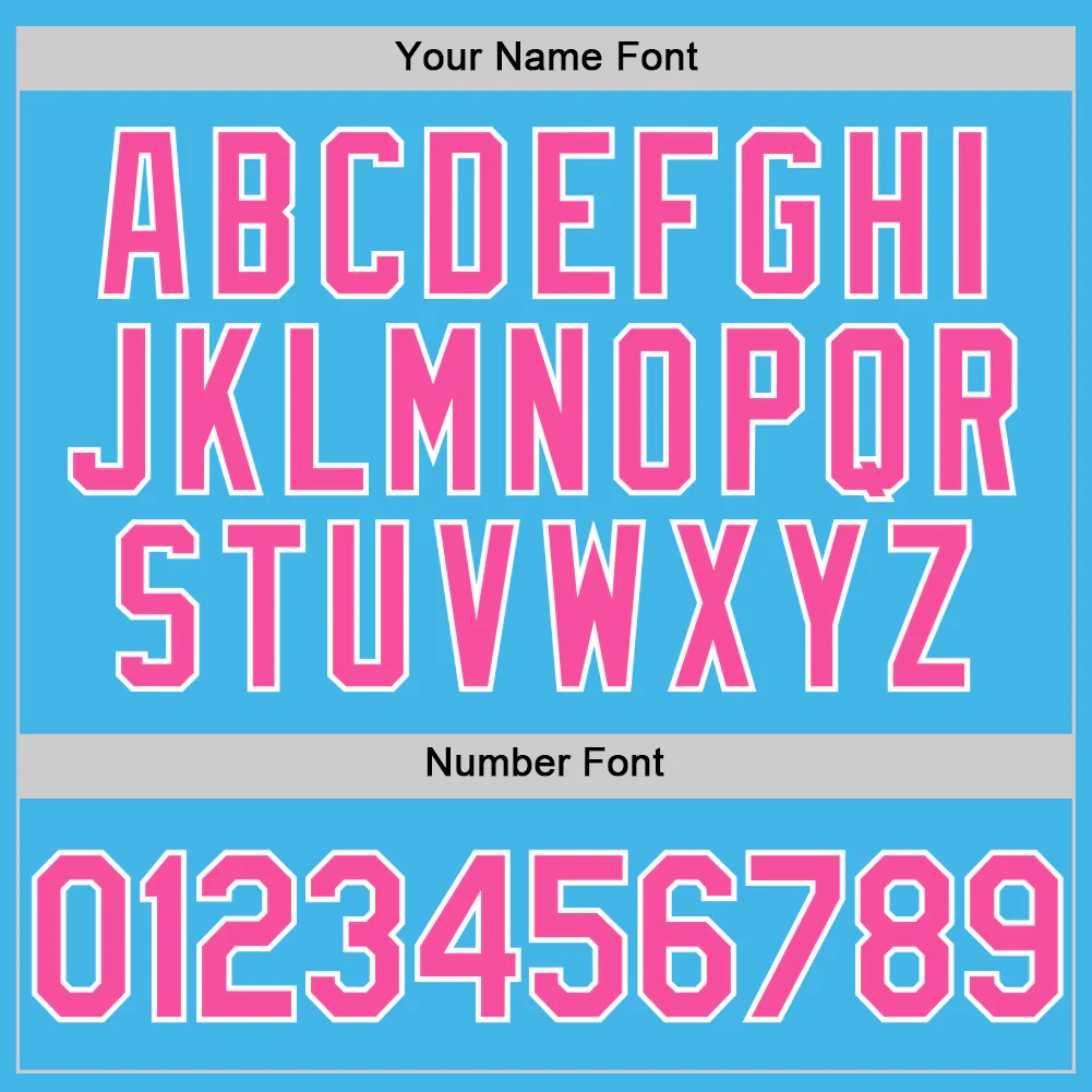 Custom Sky Blue Pink-White Performance Vapor Golf Polo Shirt