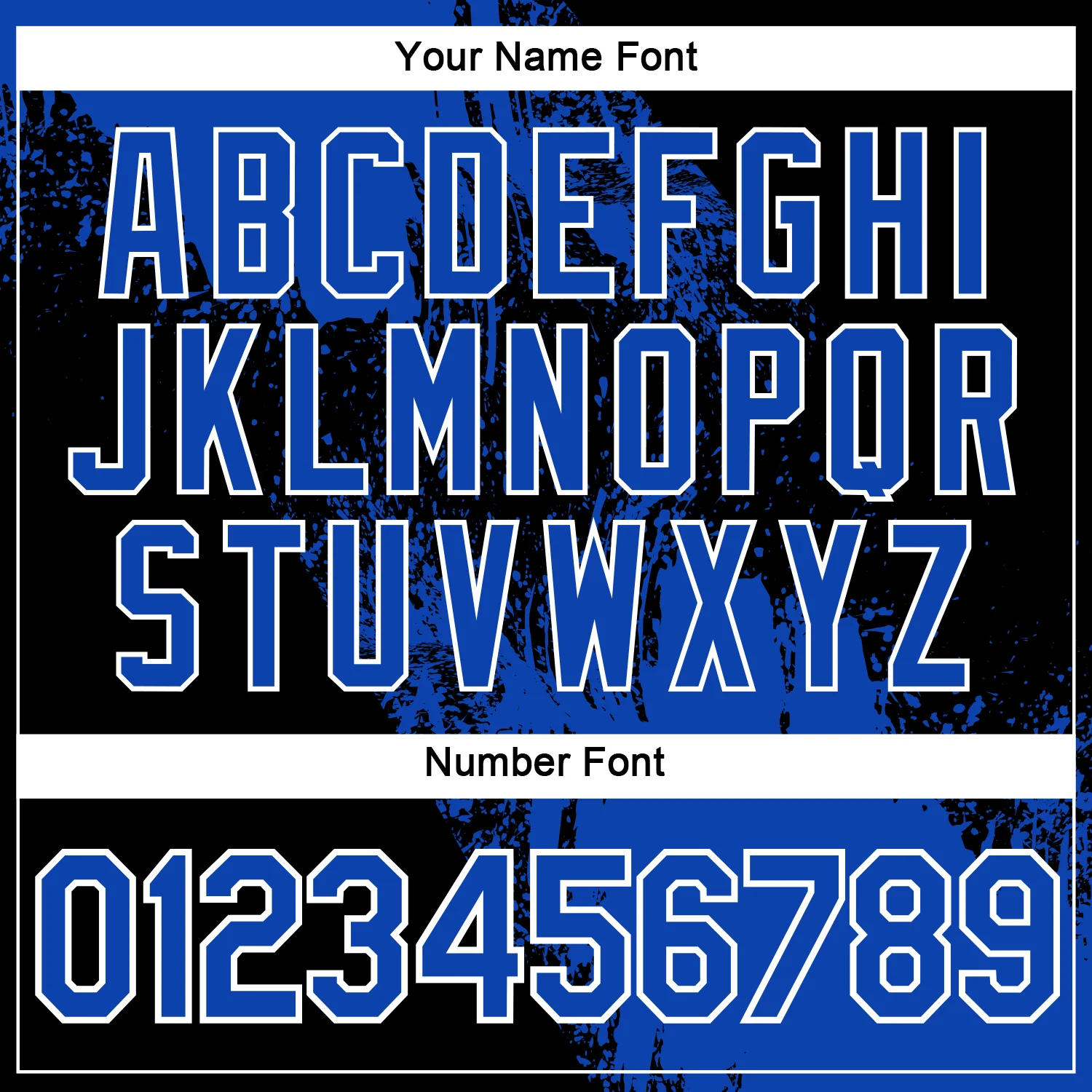 Custom Thunder Blue Black-White 3D Pattern Design Abstract Brush Stroke Performance Polo Shirt