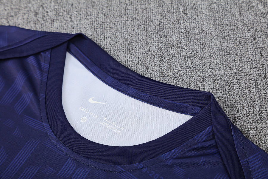 Kit Shirt + Shorts Barcelona Dark Blue/Gold Training 25/26