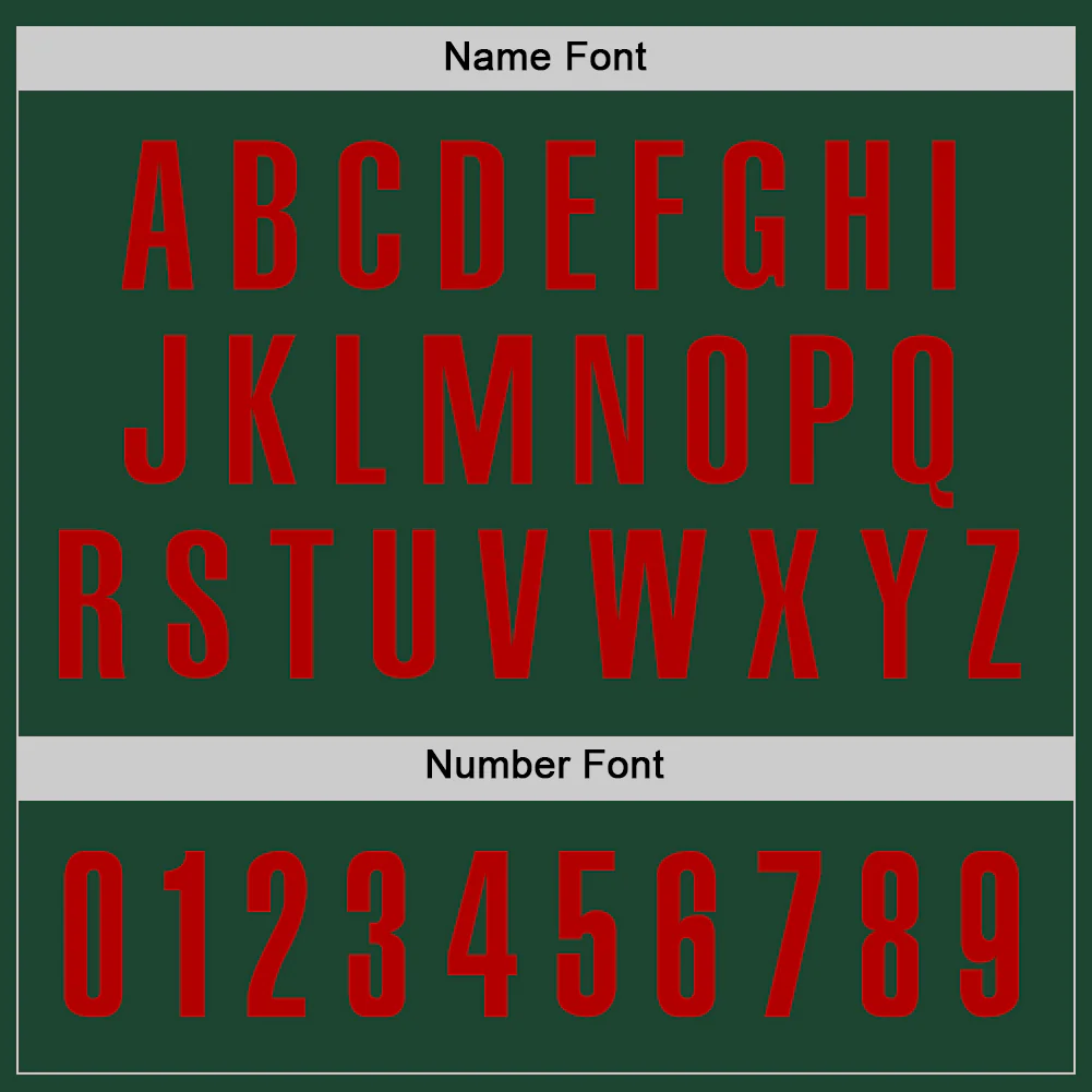 Custom Green Red Performance Golf Polo Shirt