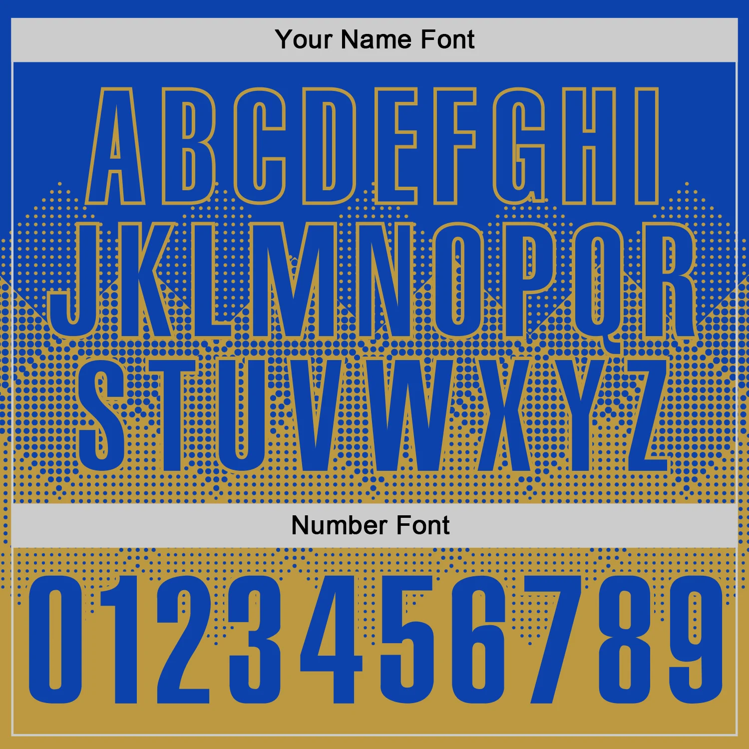 Custom Thunder Blue Old Gold 3D Gradient Square Shape Performance Polo Shirt