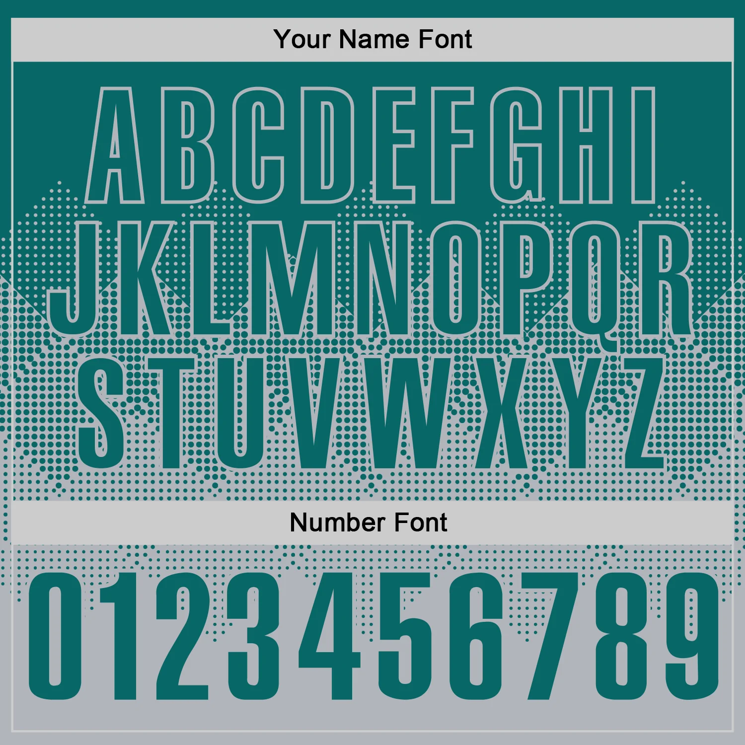 Custom Teal Gray 3D Gradient Square Shape Performance Polo Shirt