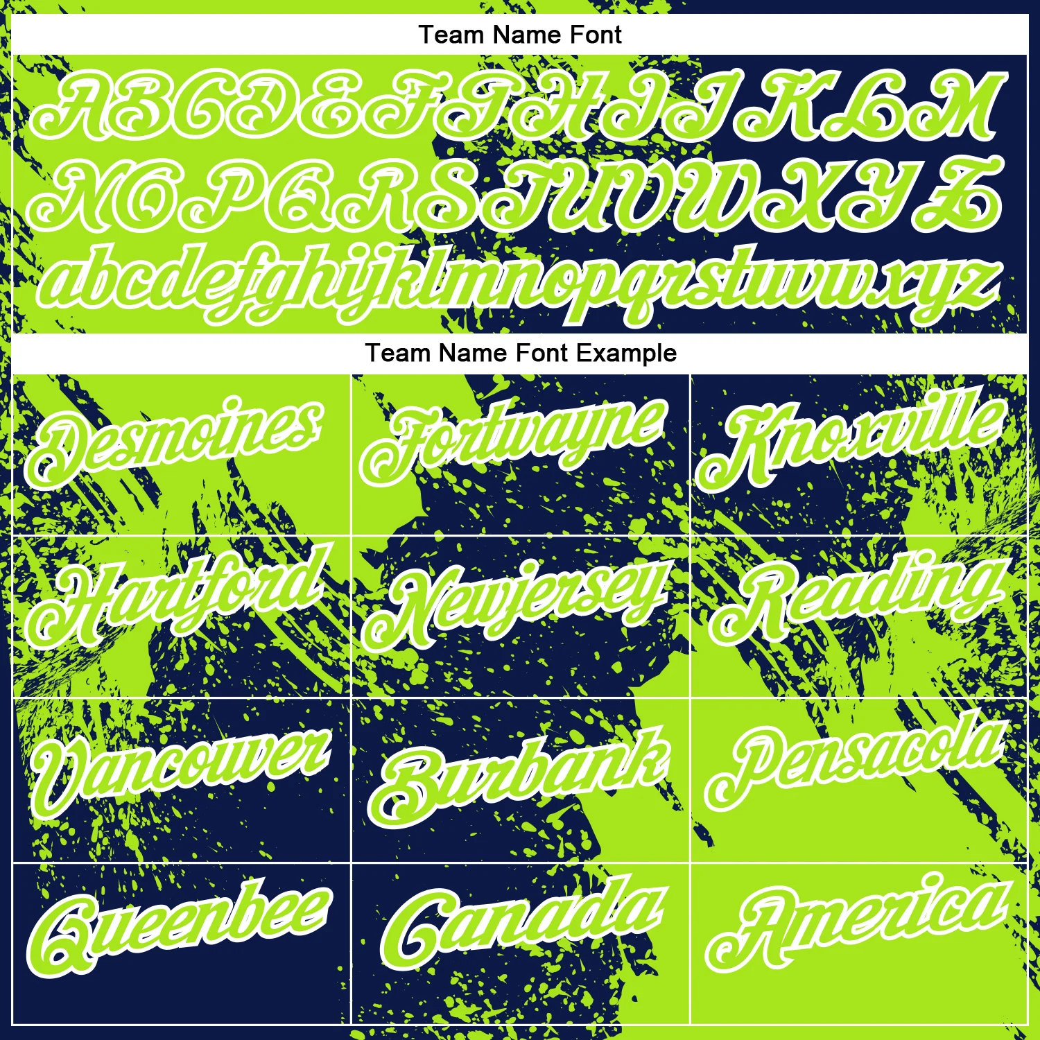 Custom Neon Green Navy-White 3D Pattern Design Abstract Brush Stroke Performance Polo Shirt