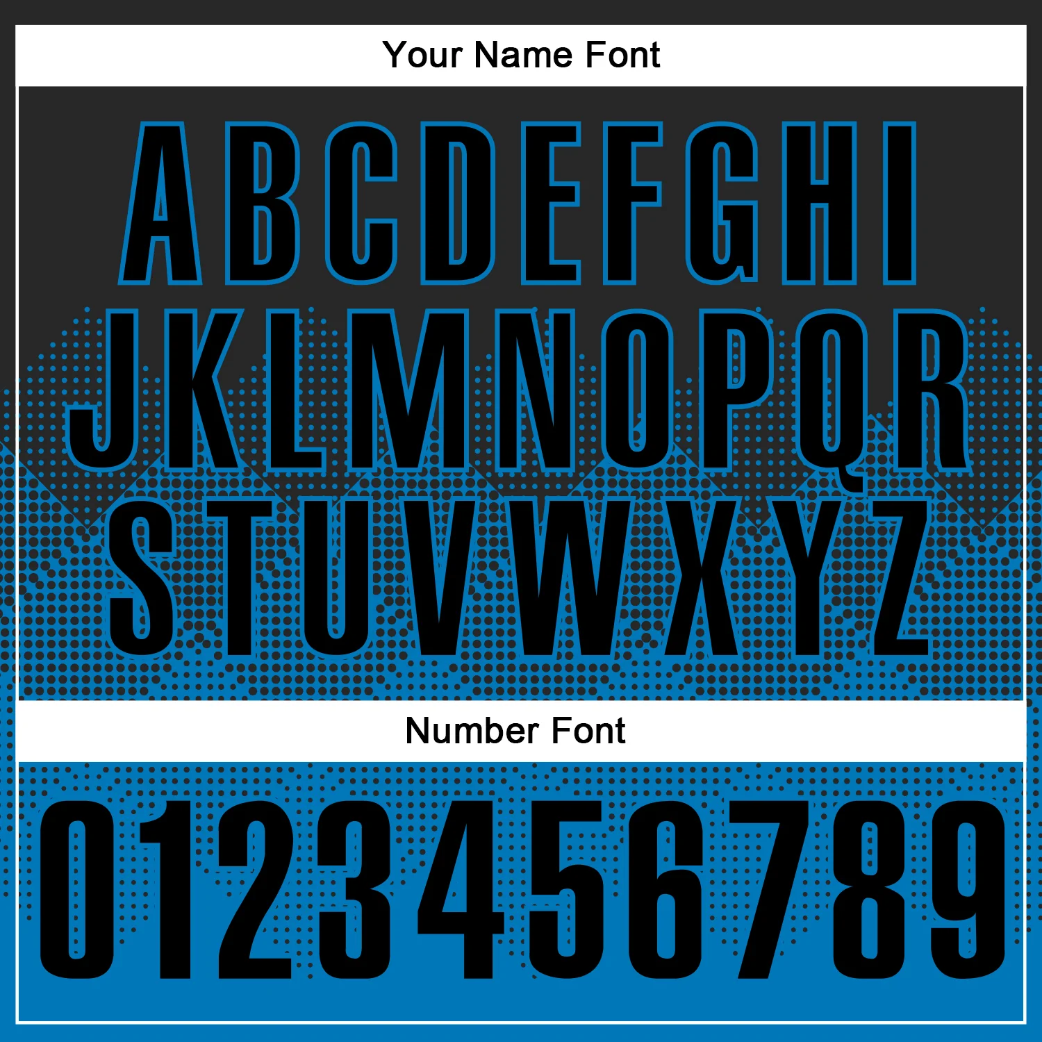 Custom Black Blue 3D Pattern Design Gradient Square Shape Performance Polo Shirt