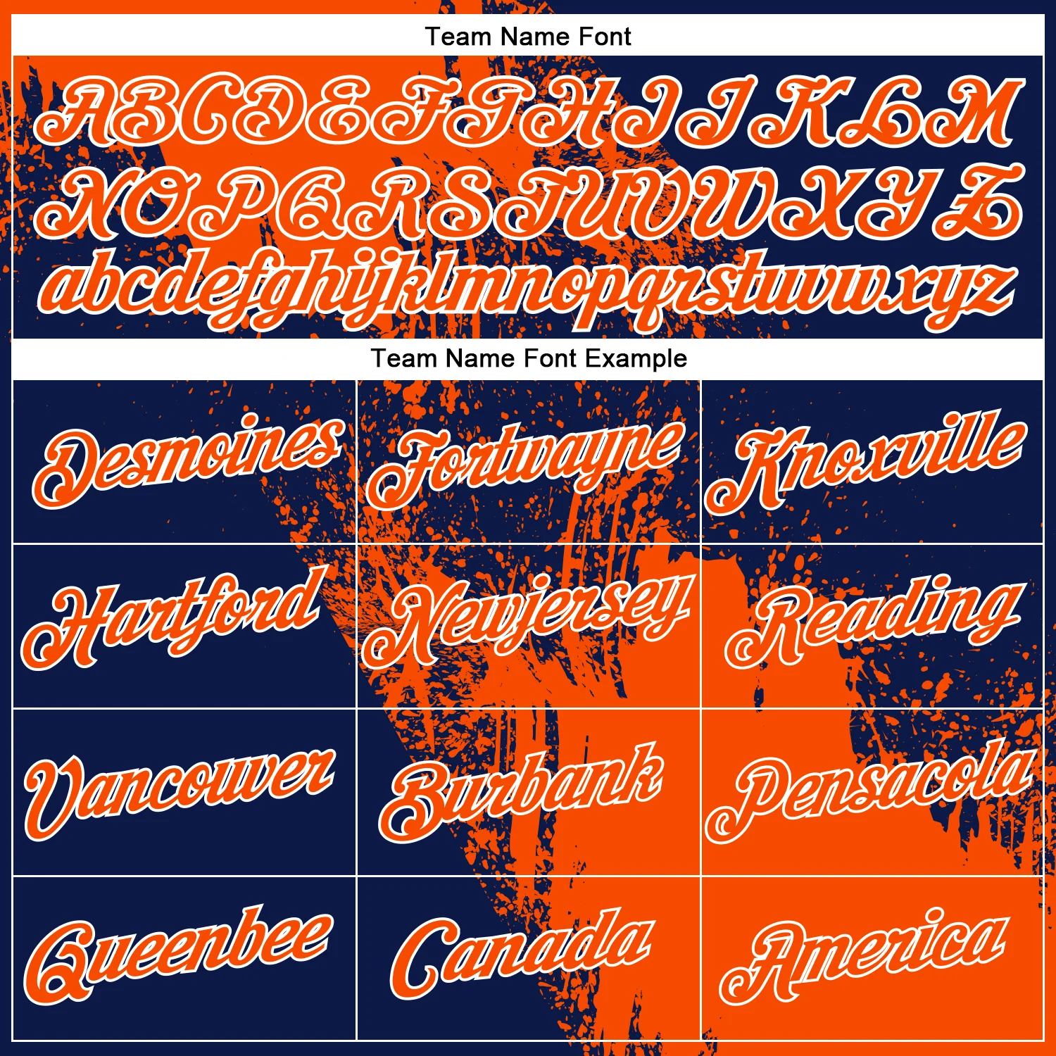 Custom Orange Navy-White 3D Pattern Design Abstract Brush Stroke Performance Polo Shirt